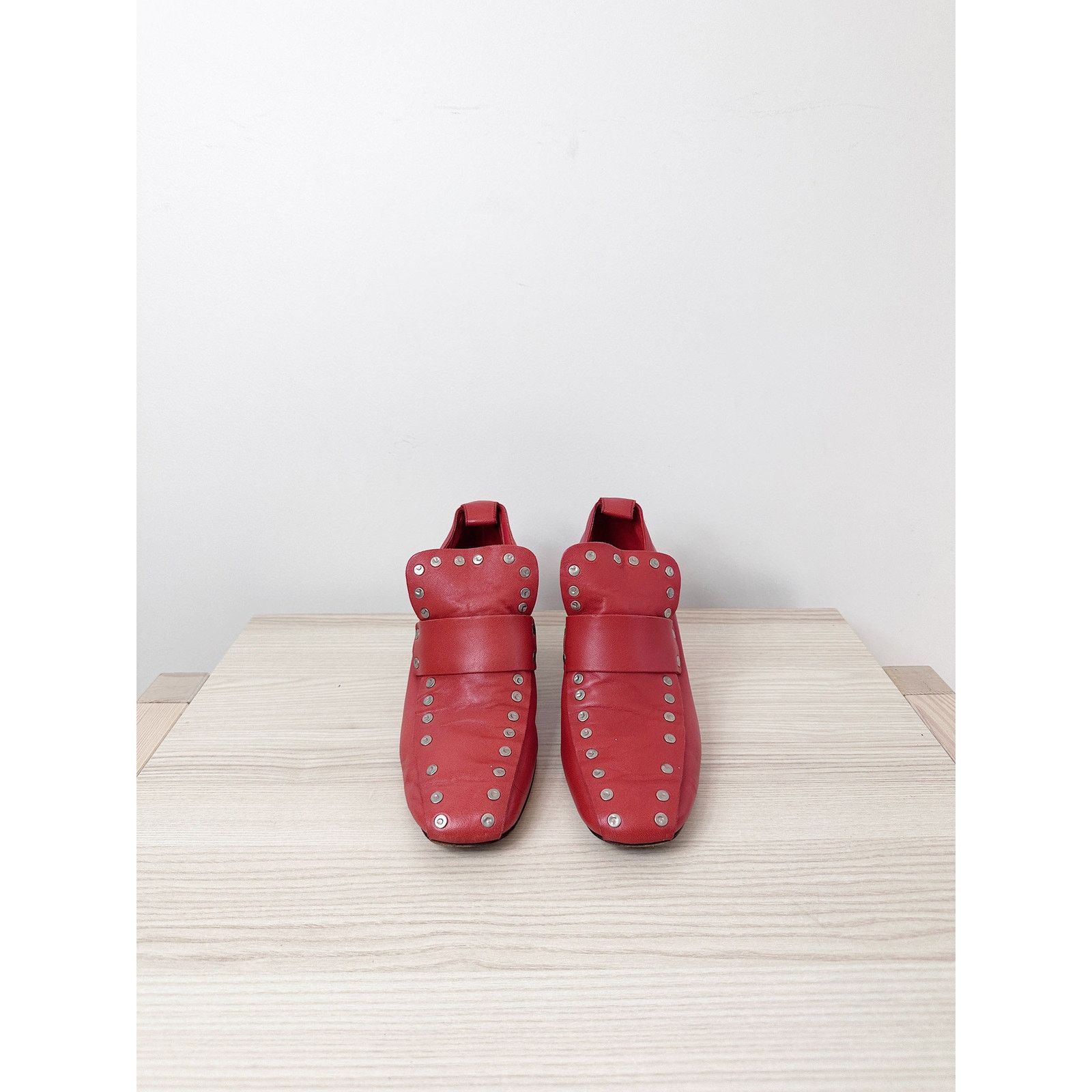 Celine Celine by Phoebe Philo Red Moccasin Pumps Size US 6 / IT 36 - 6 Thumbnail