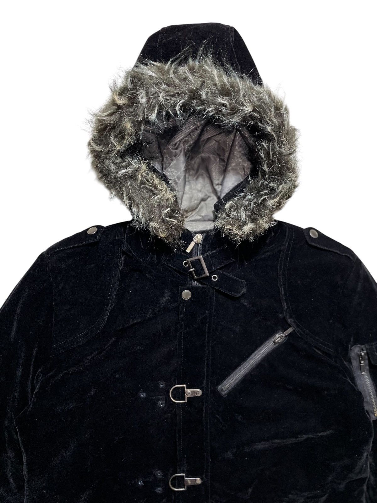 Japanese Brand × Vintage Japanese Velvet Bondage Fur Jacket Seditionaries Style Size US M / EU 48-50 / 2 - 5 Thumbnail