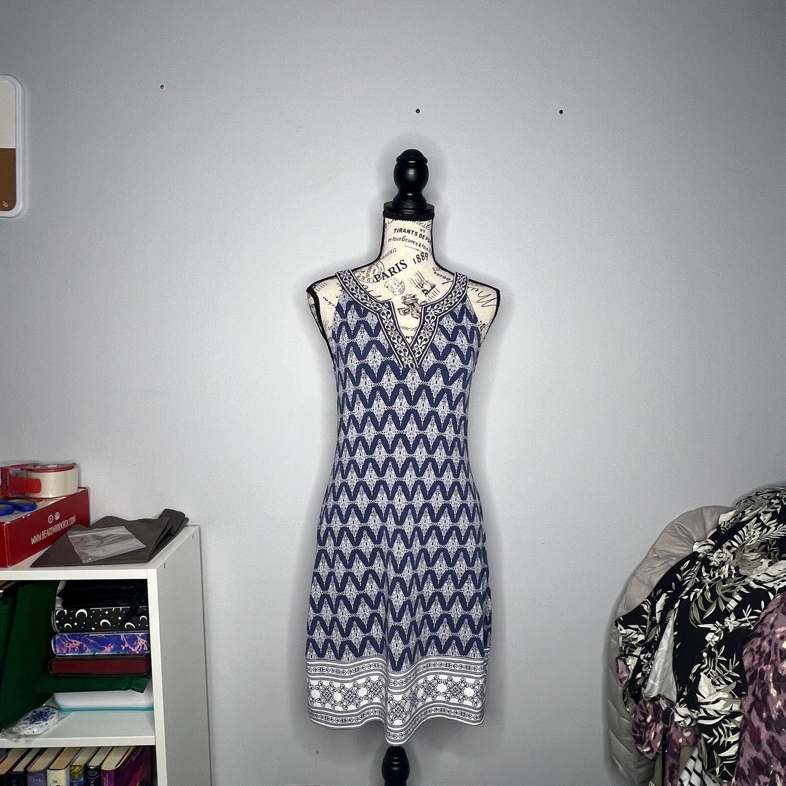 Other Alhambra Embroidered Trim Knit Dress - Stitch Fix Size XS / US 0-2 / IT 36-38 - 14 Thumbnail
