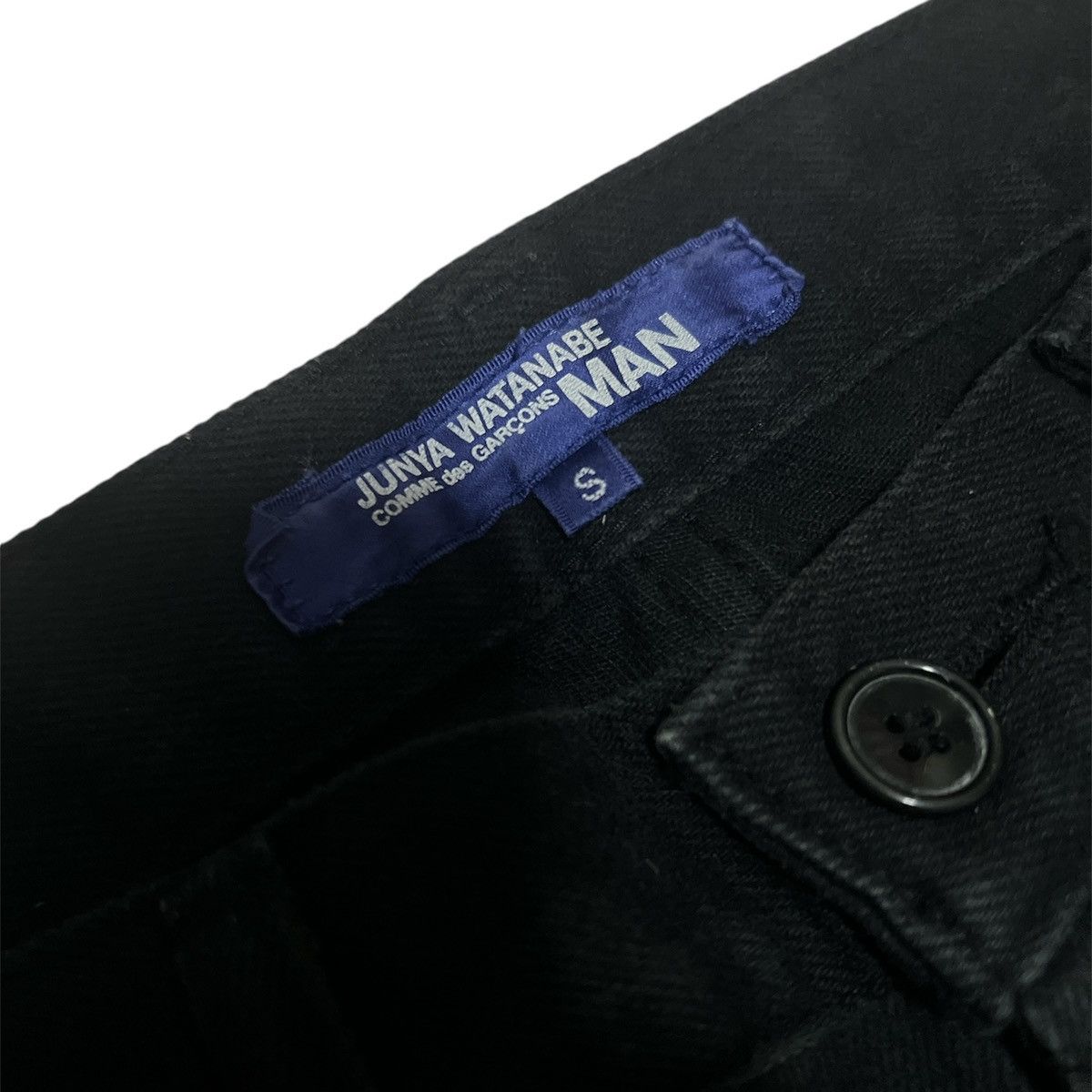 Comme des Garcons × Junya Watanabe SS02 Junya Watanabe biker patch black denim Size US 33 - 4 Thumbnail