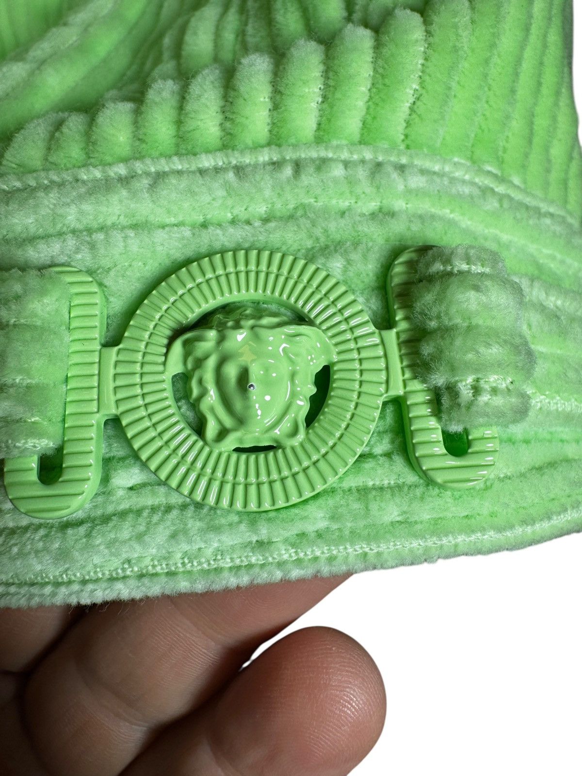 Versace Versace lime green corduroy jacket with Medusa buttons Size US M / EU 48-50 / 2 - 7 Thumbnail