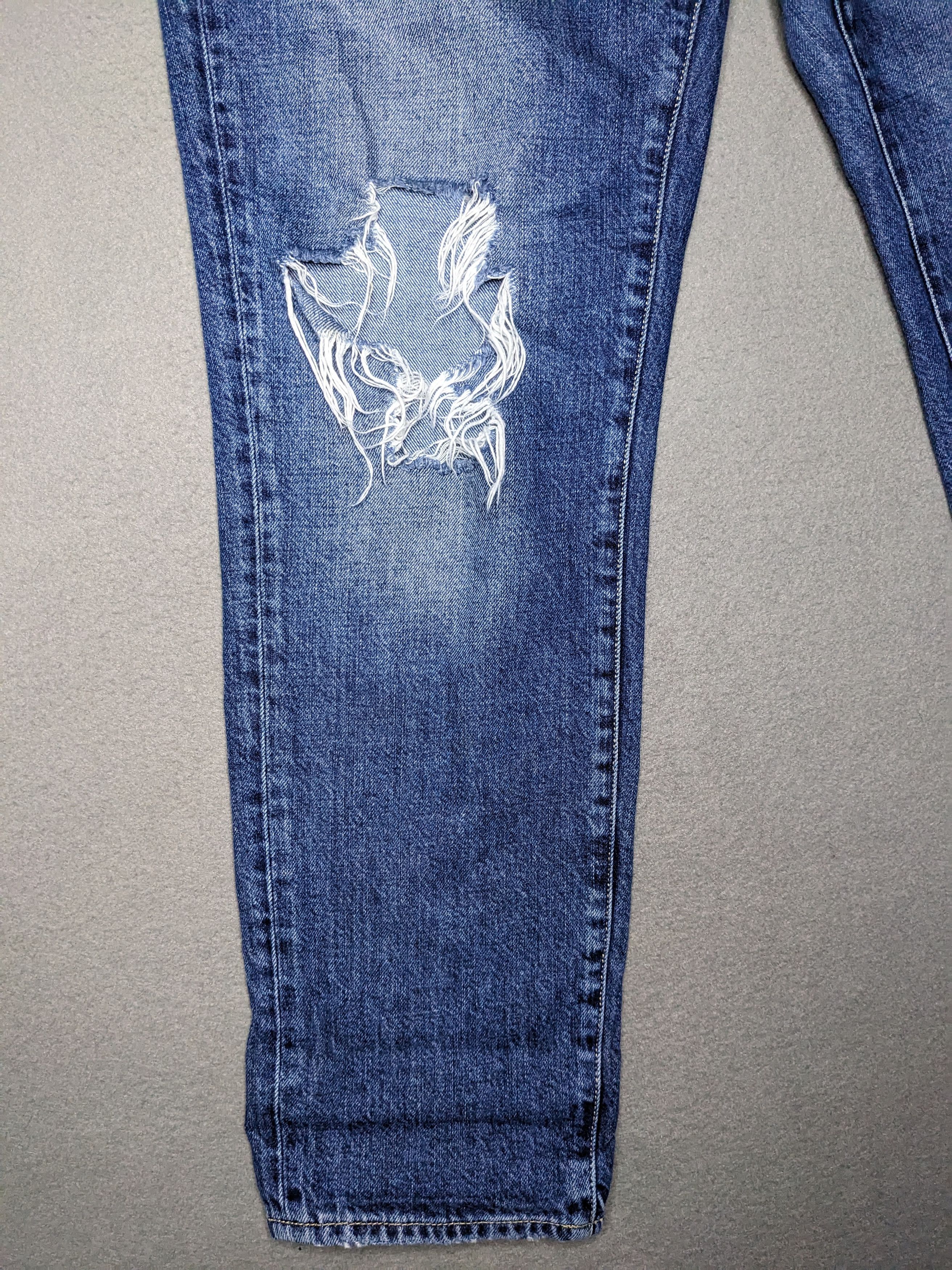 Allsaints All Saints Amy Girlfriend Jeans 33x28 Distressed Straight Size 33" - 5 Thumbnail
