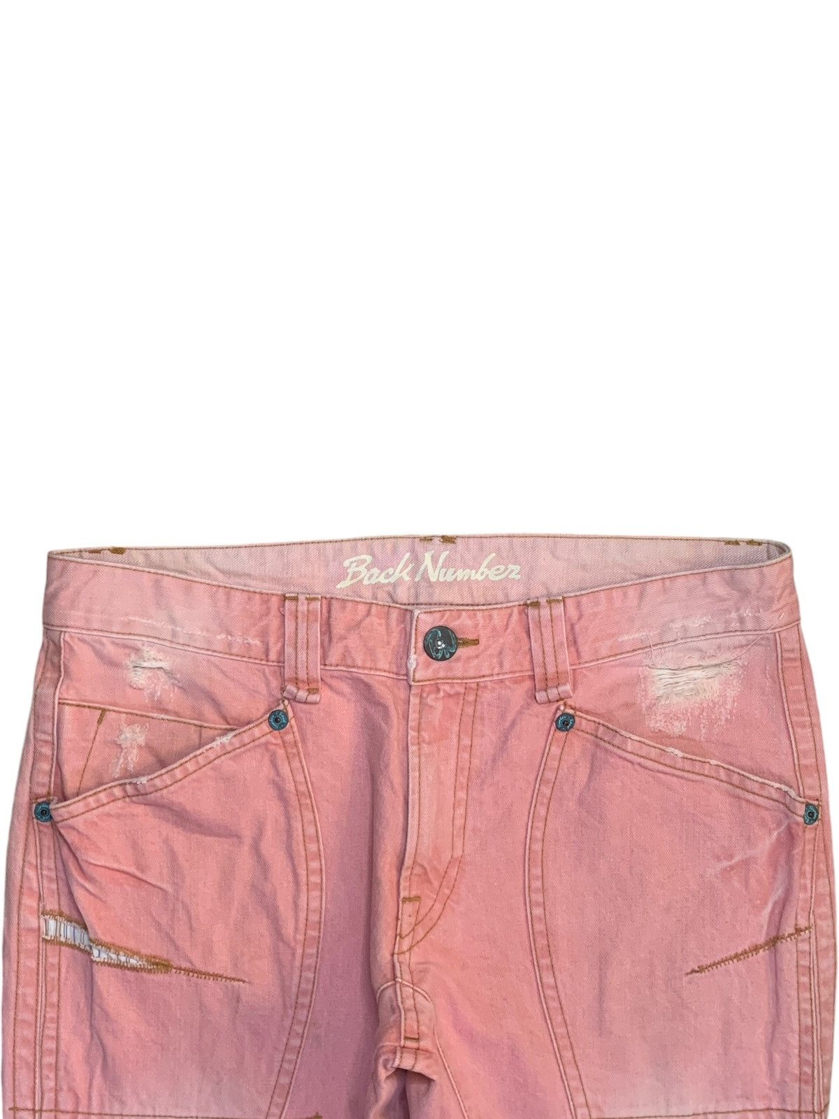 Japanese Brand Vintage Japanese Brand Faded Wash Patched Bootcut Jeans Size US 34 / EU 50 - 4 Thumbnail