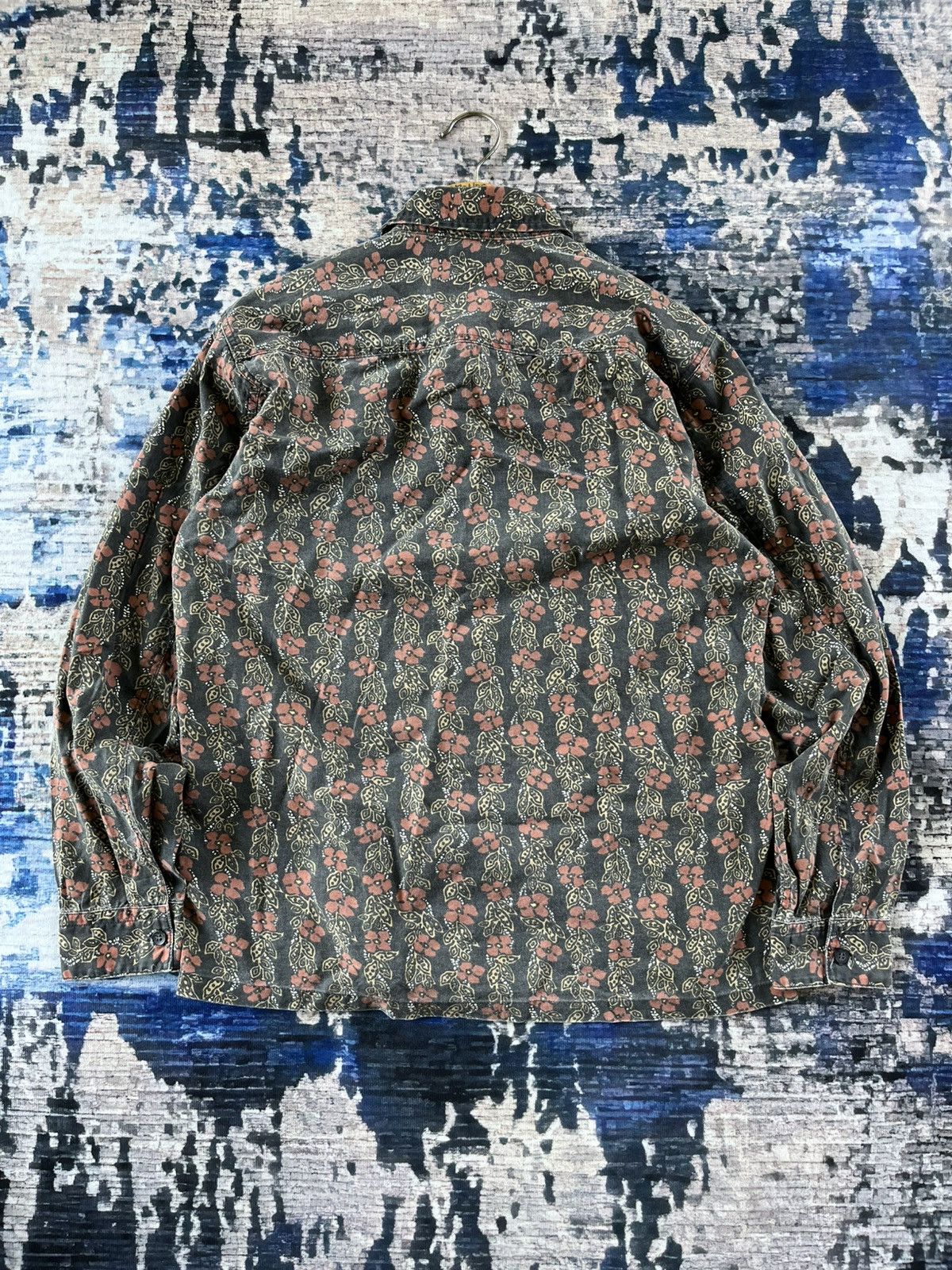 Johnbull × Vintage STEALS Vintage John Bull Flowers Full Print Shirt Button Up Size US L / EU 52-54 / 3 - 2 Thumbnail