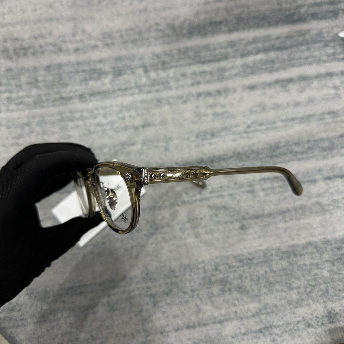 Chrome Hearts CHROME HEARTS DINGALONGLINGLONG ARMY EYEGLASSES Size ONE SIZE - 5 Thumbnail