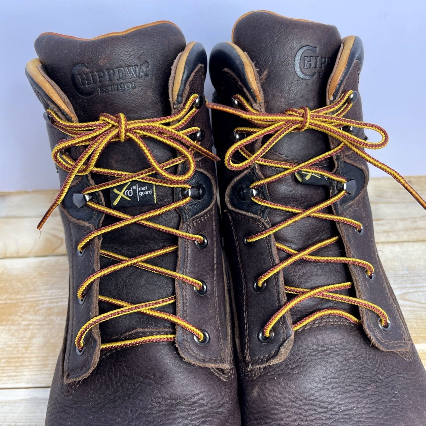 Chippewa Chippewa Boots Work Boots 13 D Leather Waterproof Composite Toe Met Guard CT PR Briar Brown Size US 13 / EU 46 - 4 Thumbnail
