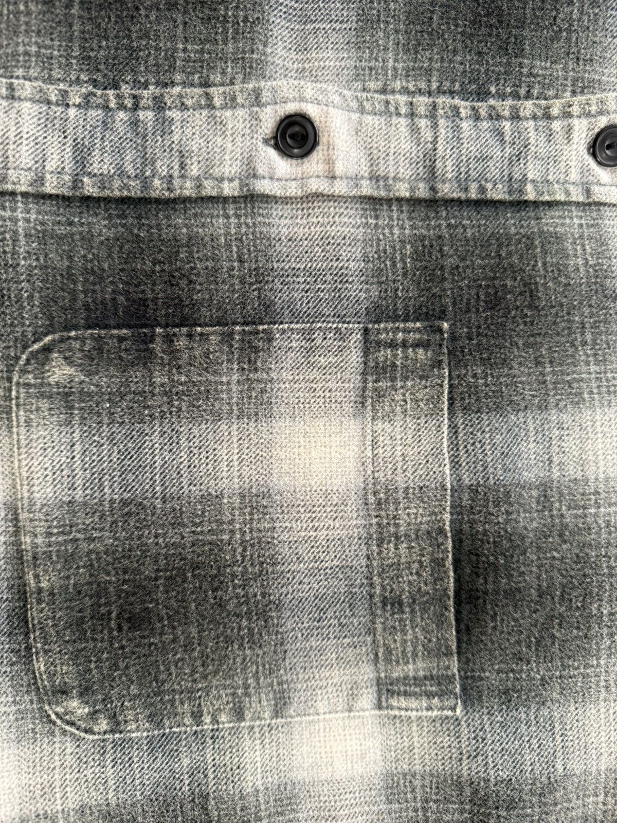 Brand New Stussy Rocco Flannel Plaid Shirt XL Grey