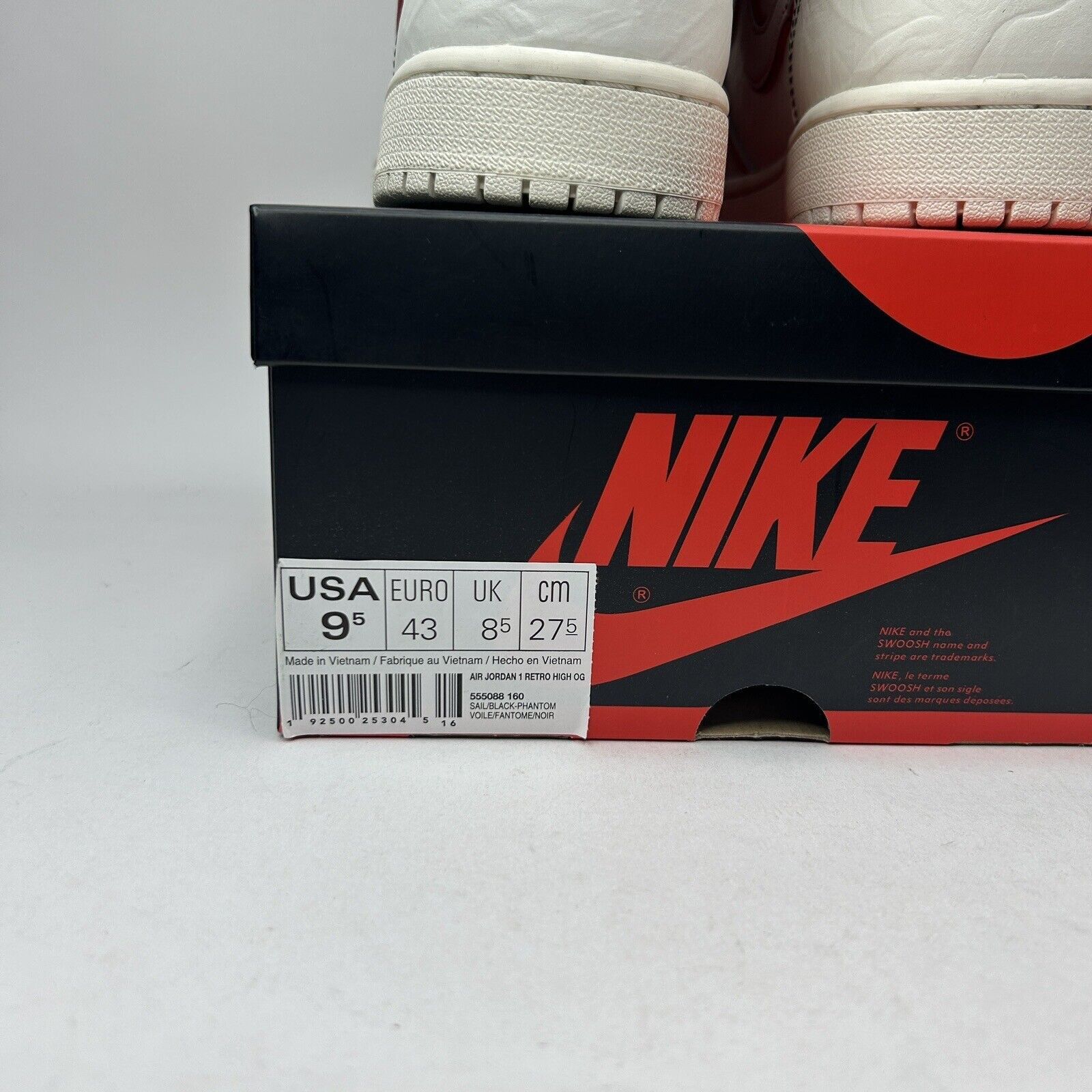 Nike Nike Shoes Air Jordan 1 High OG “Phantom/Gym Red” 2023 Size US 9.5 / EU 42-43 - 5 Thumbnail