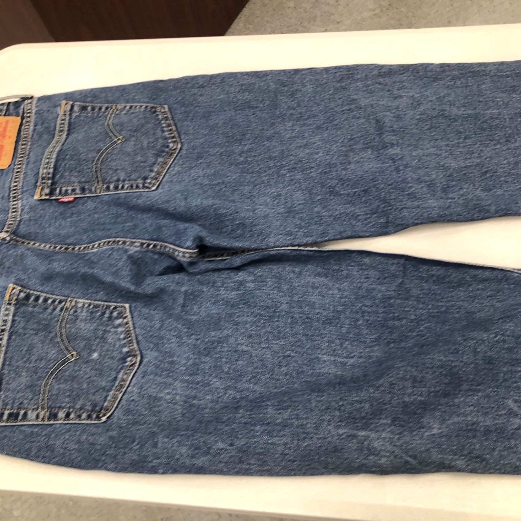 Levi's Levi's 514 Jeans Mens 34x29.5 Straight Regular Fit Medium Wash Blue Cotton Denim 5-Pocket Zip Closure Stretch Size US 34 / EU 50 - 6 Thumbnail