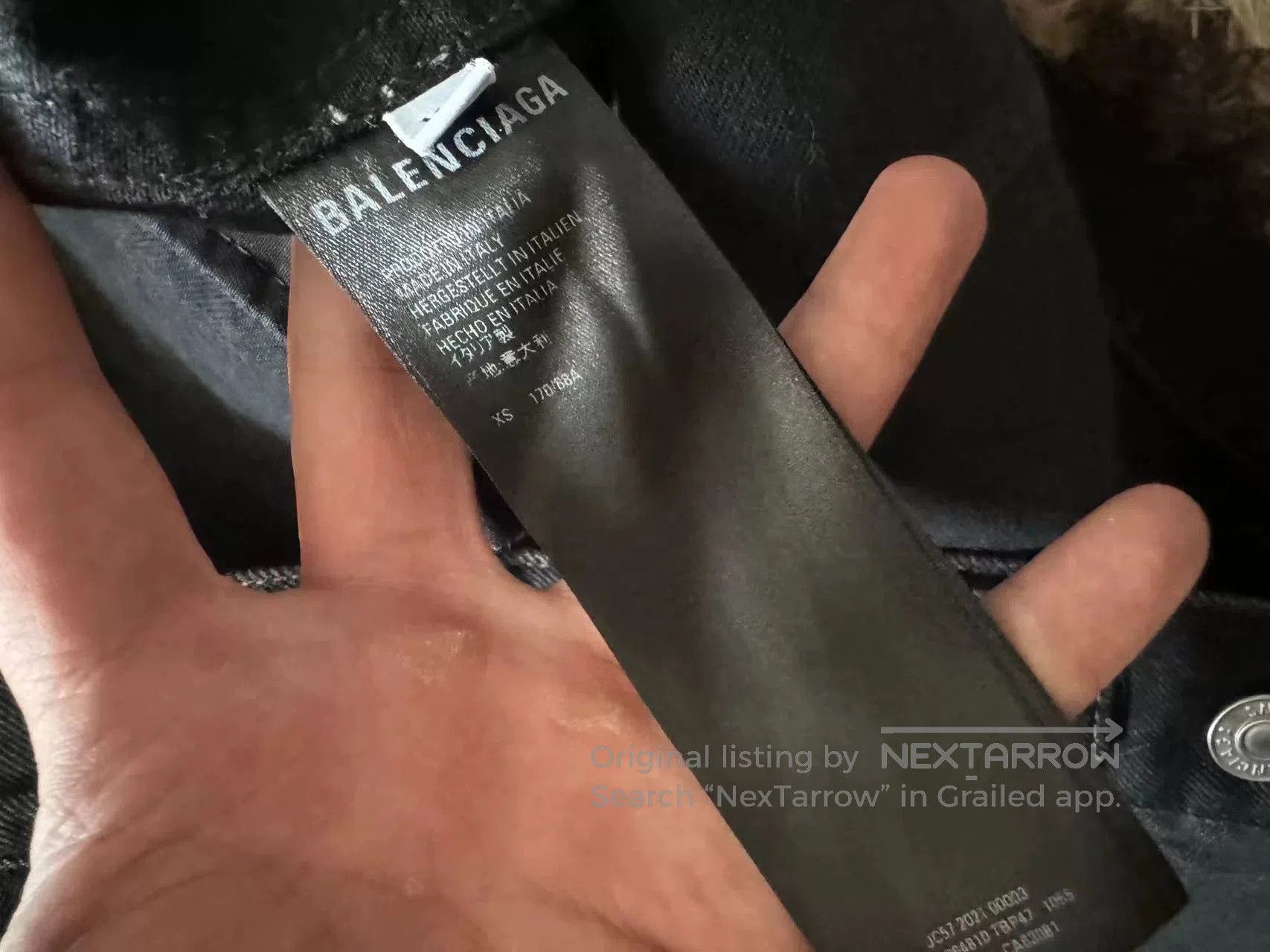 Balenciaga Balenciaga FW21 GAMER Denim Jacket. Size US XS / EU 42 / 0 - 3 Thumbnail