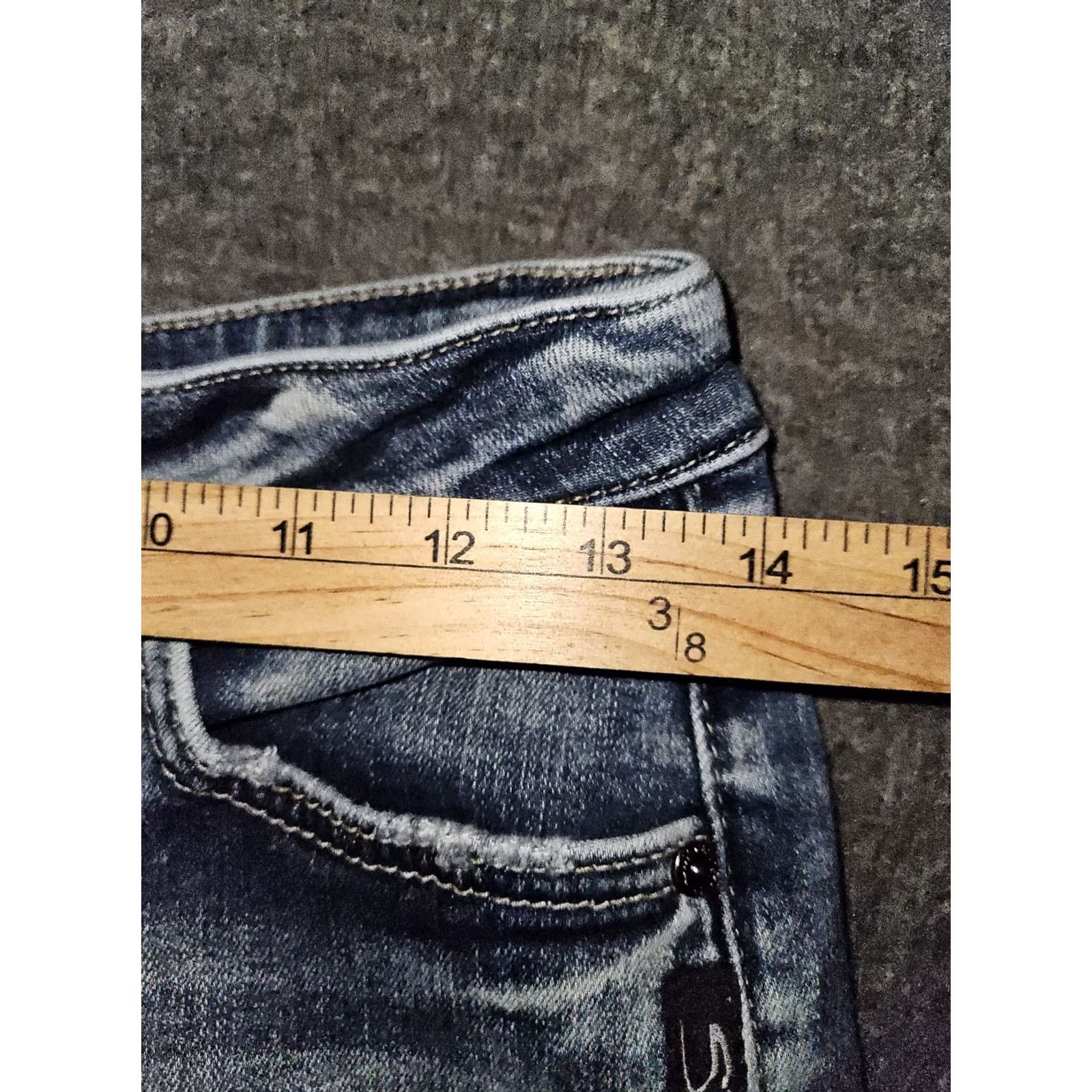 Silver Jeans Co. VINTAGE Silver Jeans Avery Slim Boot Jeans 26/31 Low Rise Blue Embroidered Size 26" / US 2 / IT 38 - 4 Thumbnail