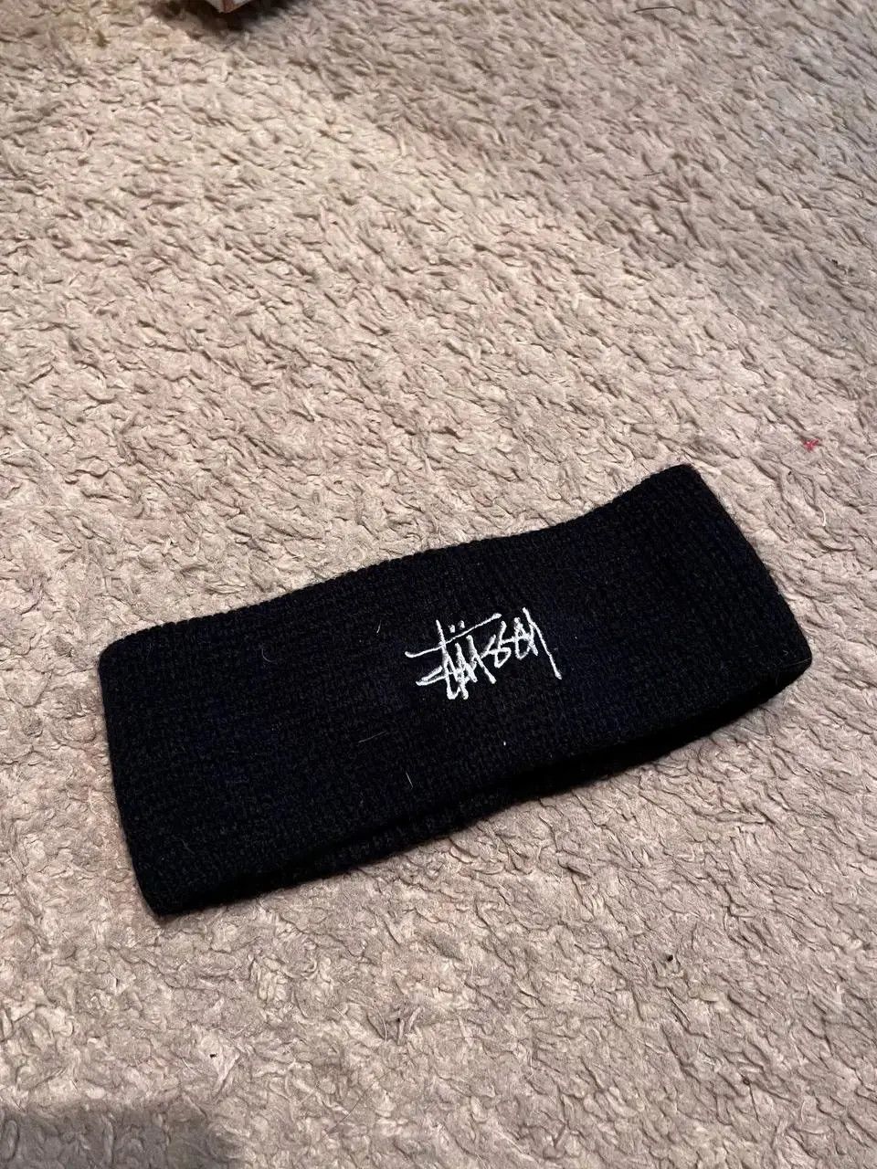 Stussy Vintage Stussy Black Knit Beanie Heatband Hat One Size Size ONE SIZE - 1 Thumbnail