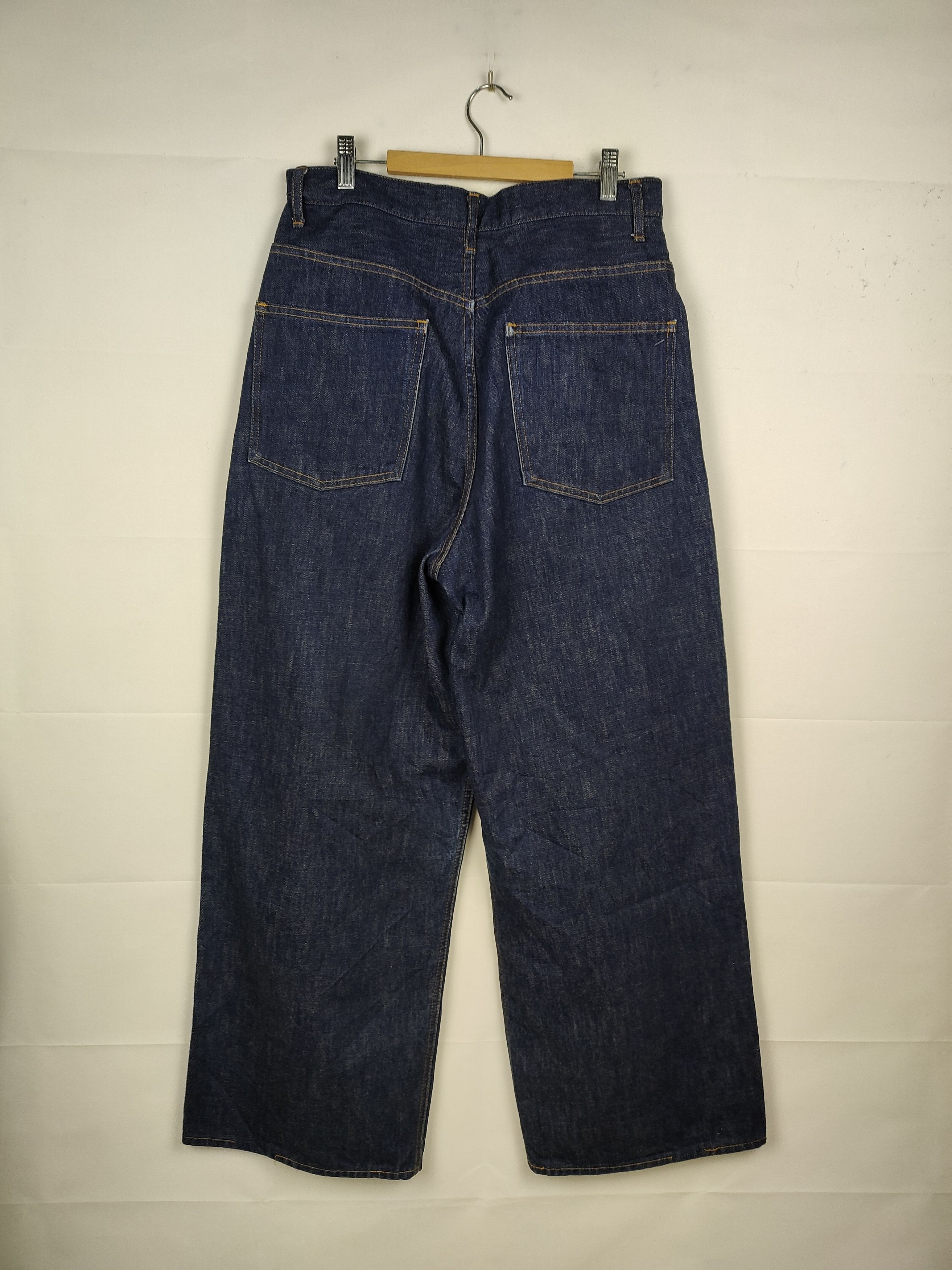 Japanese Brand Journal Standard Made in Japan Baggy Wide Denim Pant Size US 31 - 4 Thumbnail