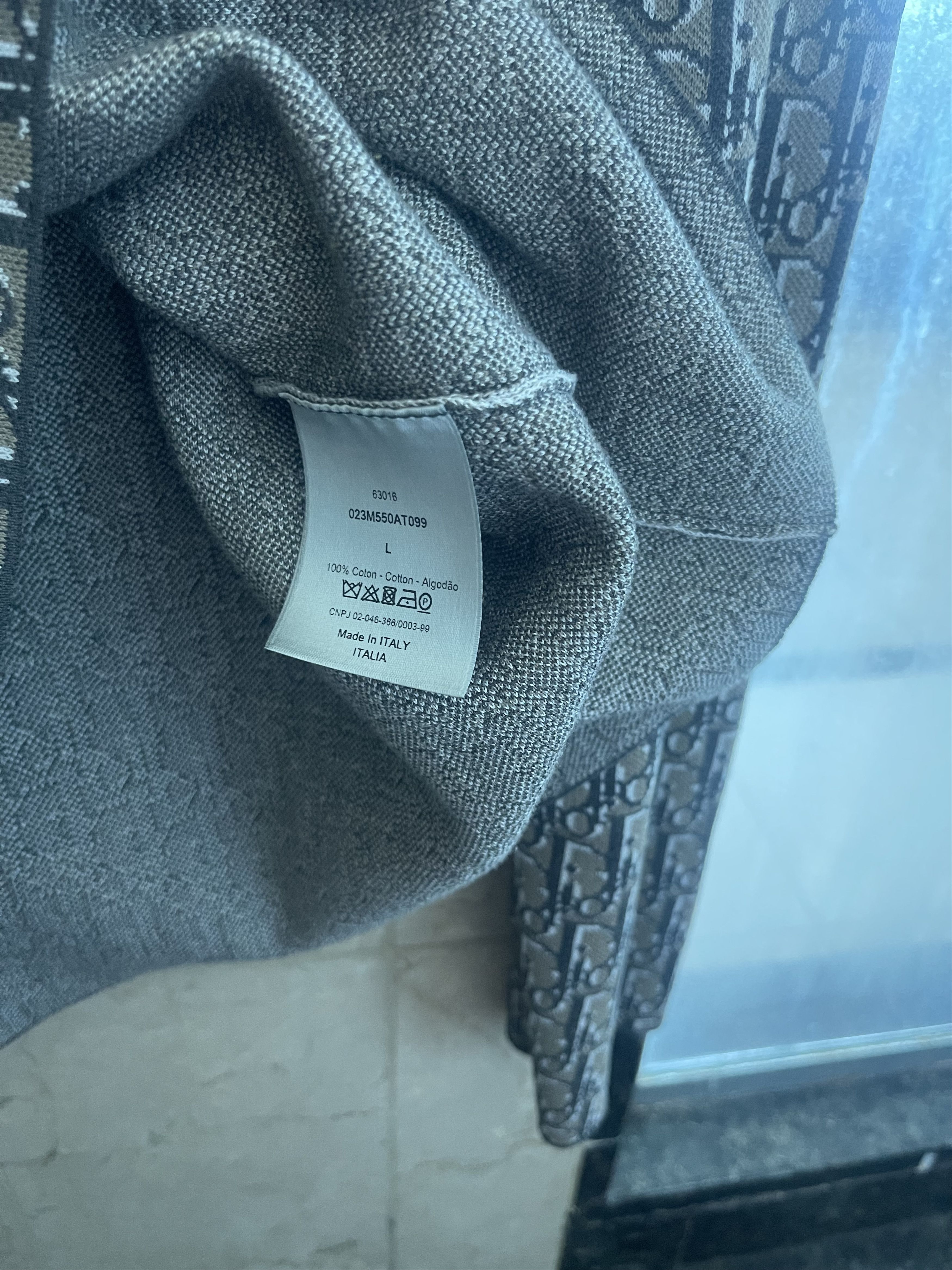 Dior DIOR - Oblique Jacquard Print Shirt Size US L / EU 52-54 / 3 - 7 Thumbnail