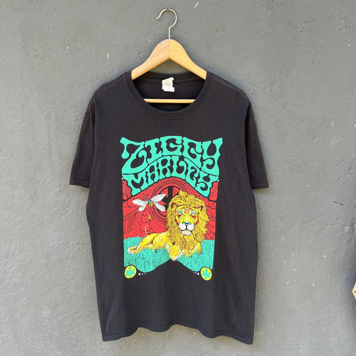 Vintage Thrashed Faded Vintage Ziggy Marley Jamaican Musician Tee Size US L / EU 52-54 / 3 - 1 Thumbnail