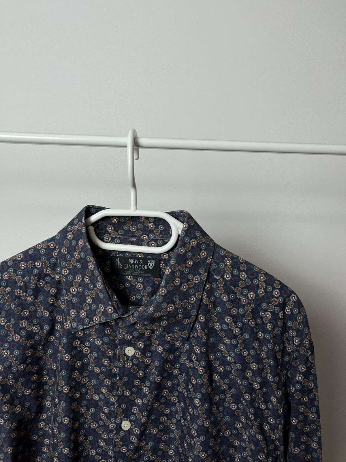 New & Lingwood New Lingwood Button Ups Overprint Shirt Size US XL / EU 56 / 4 - 2 Thumbnail