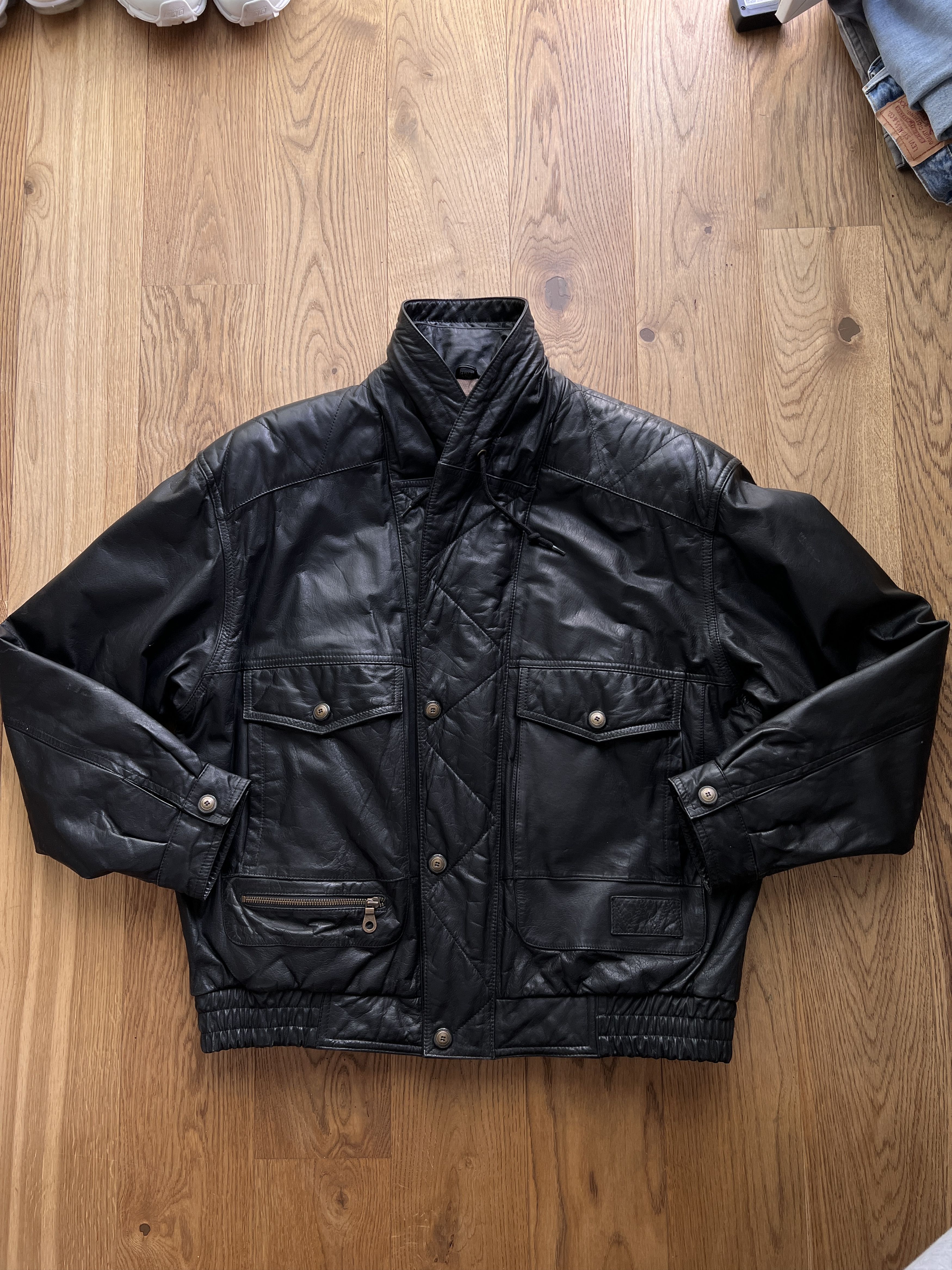 Hysteric Glamour Rick Owens Type Leather Jacket Yohji Yamamoto LGB Style Size US L / EU 52-54 / 3 - 2 Thumbnail