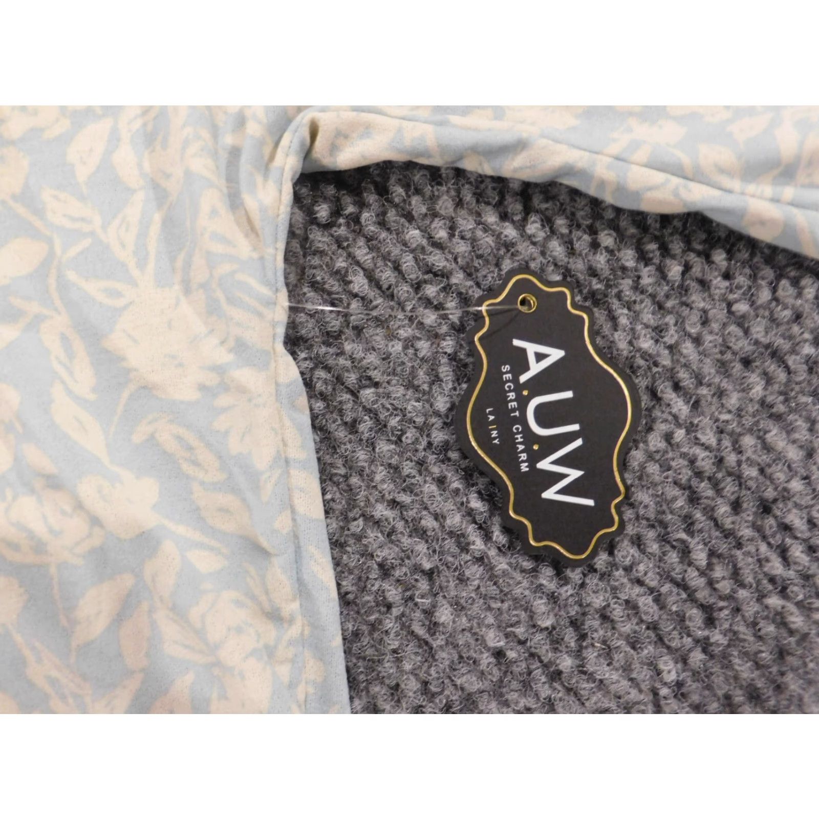Vintage A.U.W. Womens Blouse 3X Plus Blue Floral Pullover Top Smooth Round Neck Sleeveless Casual Cotton Ruffle Vintage No Size XXL / US 16-18 / IT 52-54 - 6 Thumbnail
