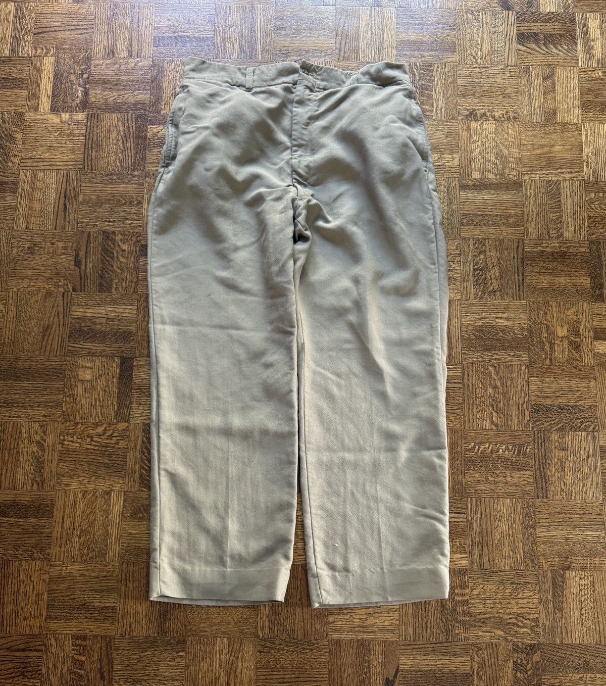 Vintage Vintage 50s Military Tropical Officer Khaki Trousers Size US 36 / EU 52 - 1 Thumbnail