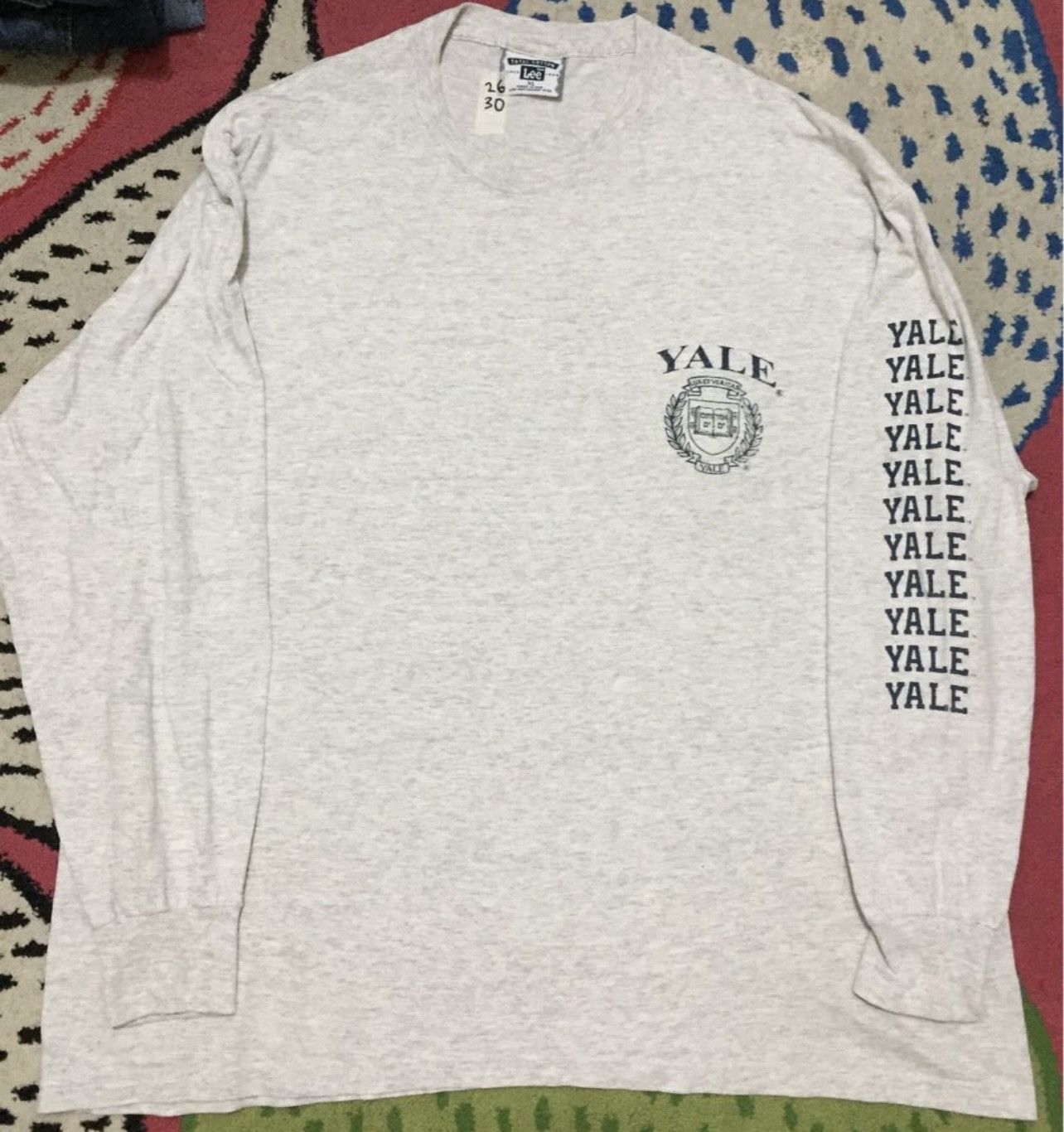 Lee 90s Yale Law School Vintage Ivy League Long Sleeve tee Size US XL / EU 56 / 4 - 1 Thumbnail