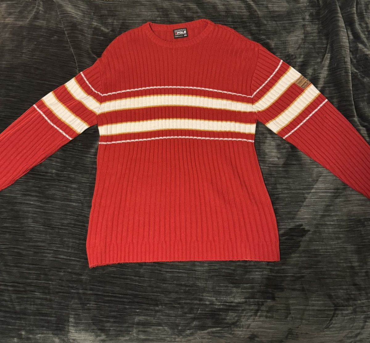 Vintage Red Knit Sweater Size US XL / EU 56 / 4 - 2 Thumbnail