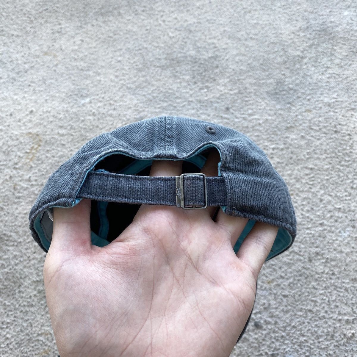 Nike Vintage Nike Center Small Swoosh Trashed Cap Hat distressed Size ONE SIZE - 4 Thumbnail