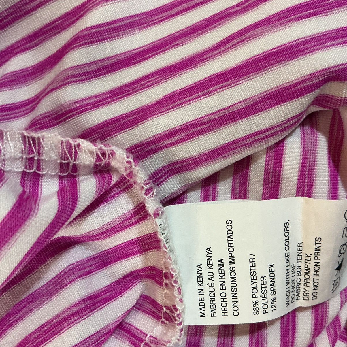 Izod Izod Pink Striped Polo Shirt men’s medium golf with stretch Size US M / EU 48-50 / 2 - 4 Thumbnail