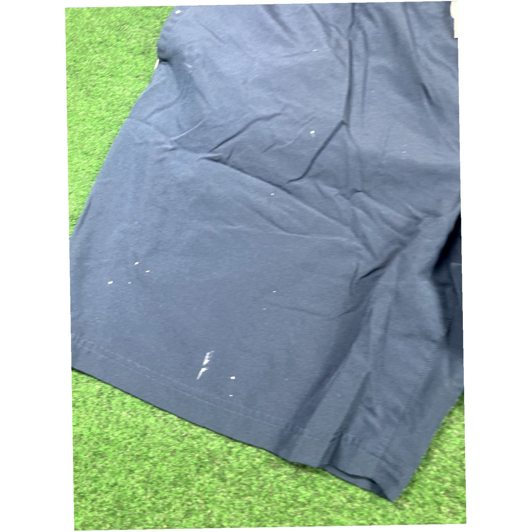 Reebok Reebok Blue Drawstring Elastic Slit Pocket Nylon Athletic Shorts Men's Outdoors Size US 39 - 2 Thumbnail