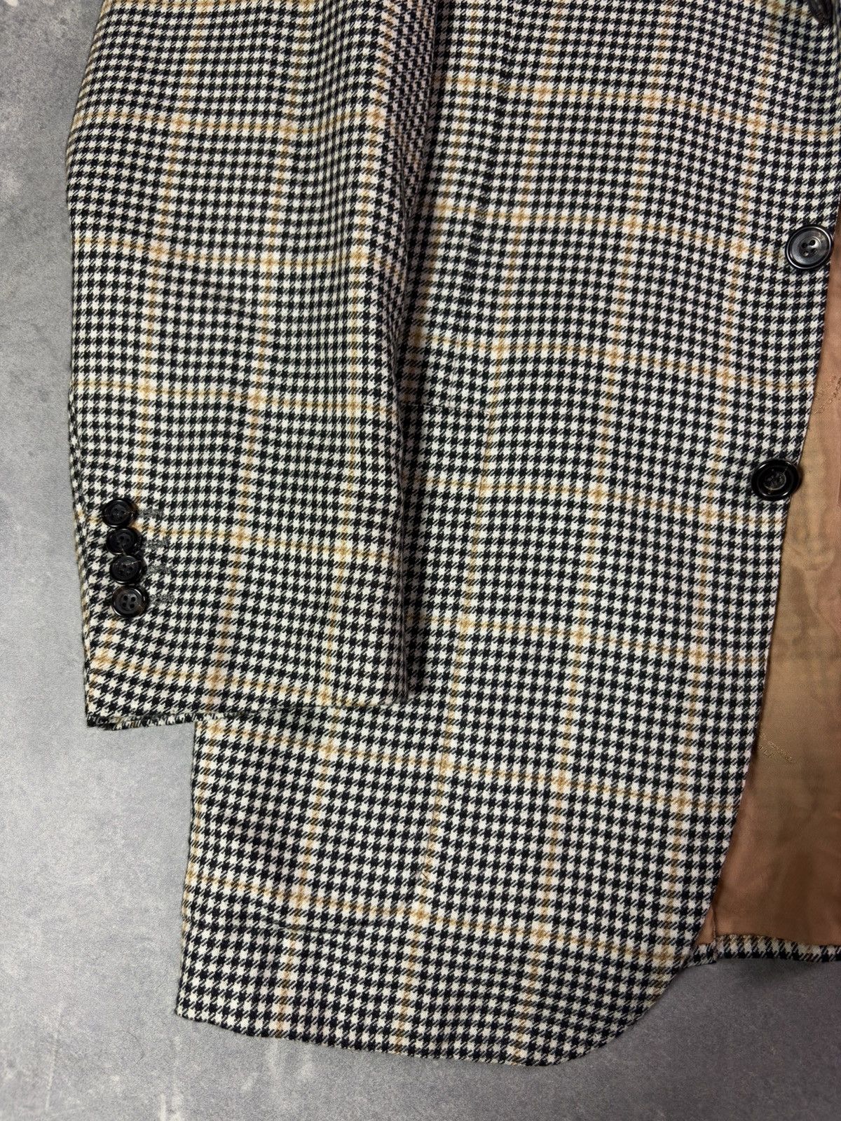 Kiton Kiton Napoli 100% Cashmere Plaid Check Grey Blazer Jacket 52 Size 42R - 5 Thumbnail