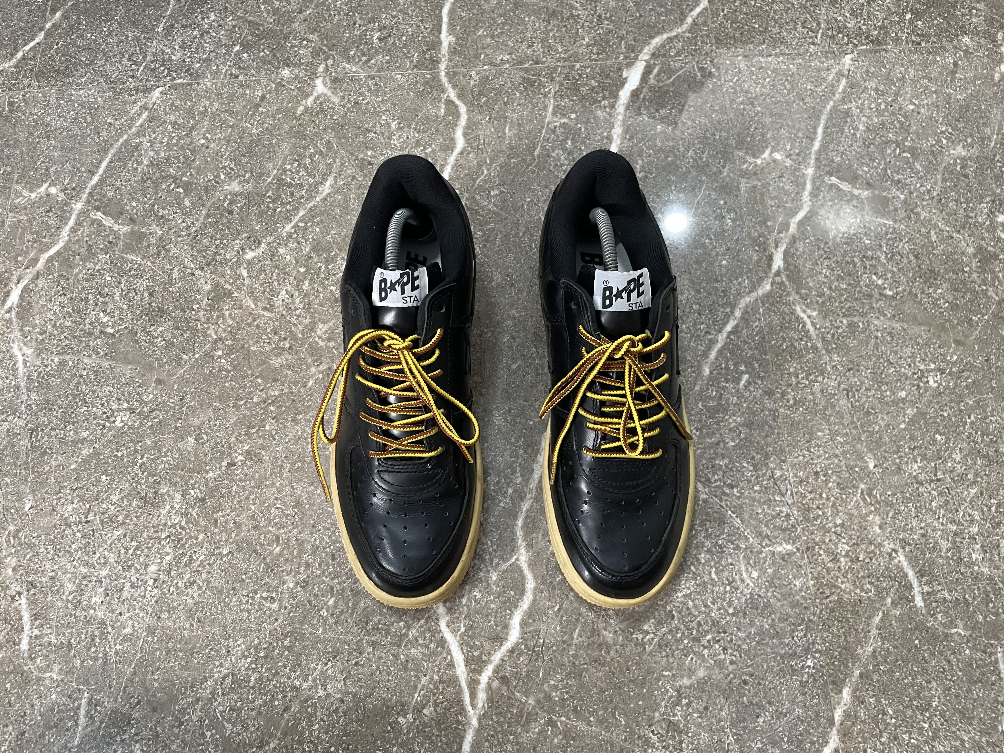 Bape OG GLASS LEATHER BAPESTA Size US 9.5 / EU 42-43 - 2 Thumbnail