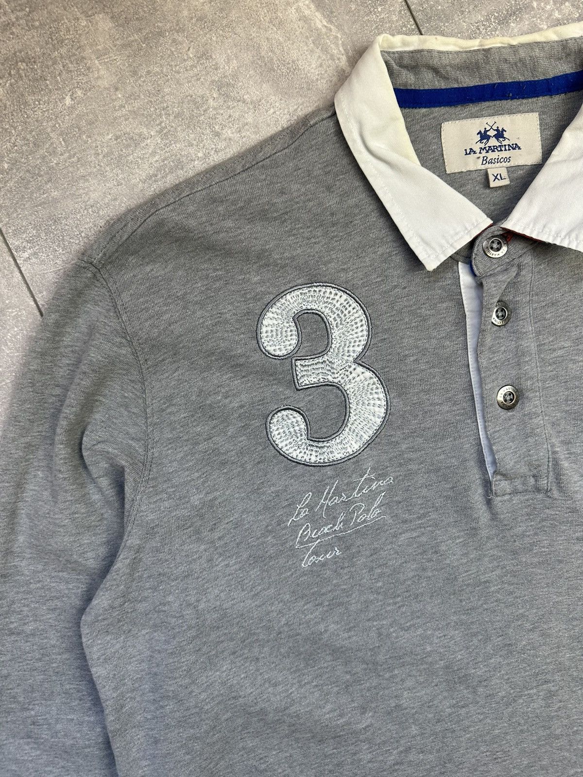 Vintage La Martina Luxury Rugby Long Sleeve Size US XL / EU 56 / 4 - 11 Thumbnail