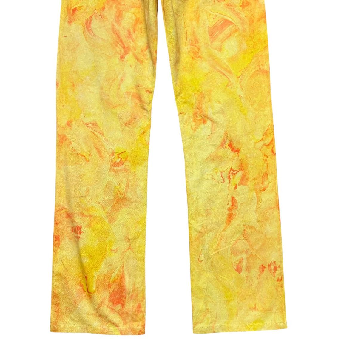 Japanese Brand Vintage SYNAPS Denim Painted Bleach Jeans Size US 31 - 13 Thumbnail