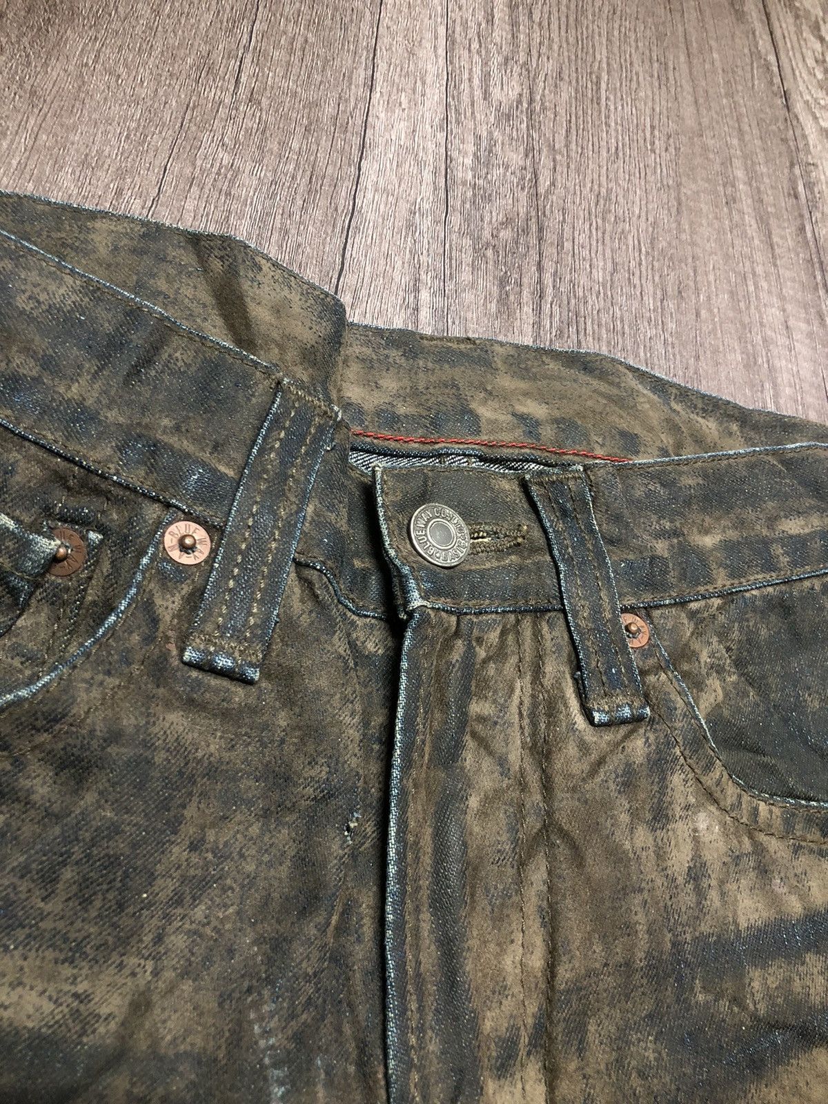 Le Grande Bleu (L.G.B.) Vintage Blue Way Denim Jeans Unisex Size US 28 / EU 44 - 2 Thumbnail