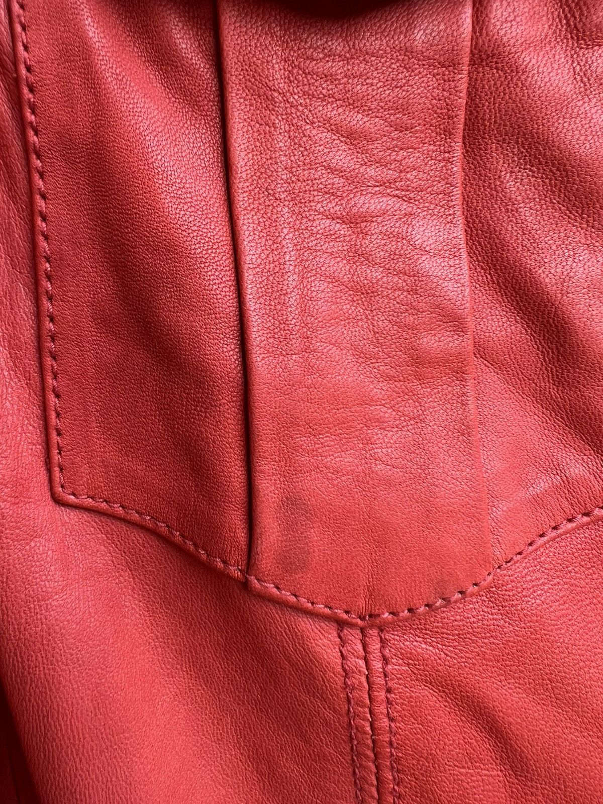 Leather Epoca Uomo Japan Patina Sheep Leather Four Pocket Shirt Size US M / EU 48-50 / 2 - 8 Thumbnail