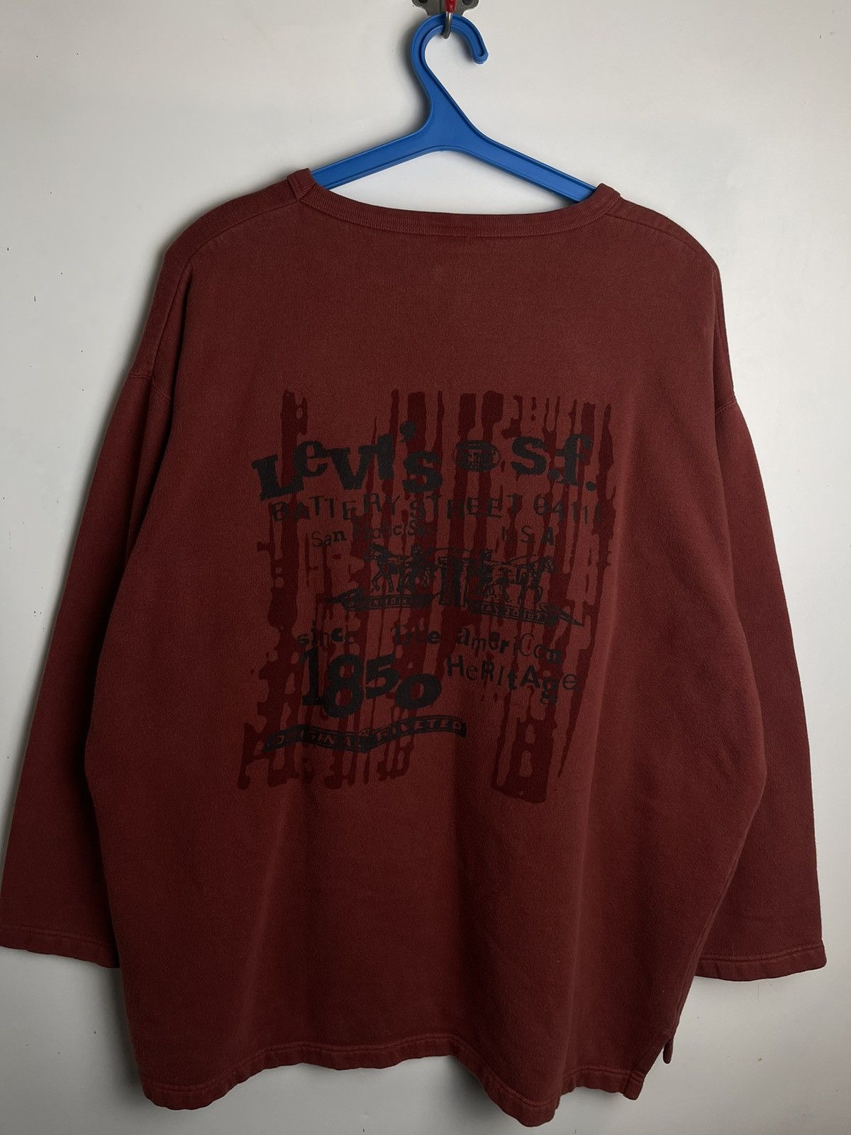 Levi's × Levi's Vintage Clothing Vintage LEVIS 1850s STRAUSS & CO San Francisco Sweatshirt Size US L / EU 52-54 / 3 - 1 Thumbnail