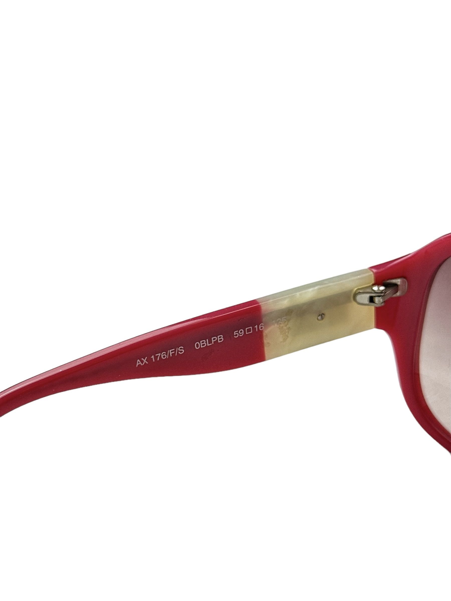 Armani Exchange Armani Pink Round Sunglasses Size ONE SIZE - 6 Thumbnail