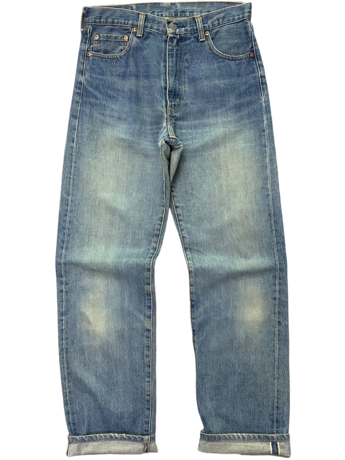Levi's × Vintage Vintage LEVIS 502 LVC Talon Zipper Redline Selvedge Jeans Size US 30 / EU 46 - 1 Thumbnail
