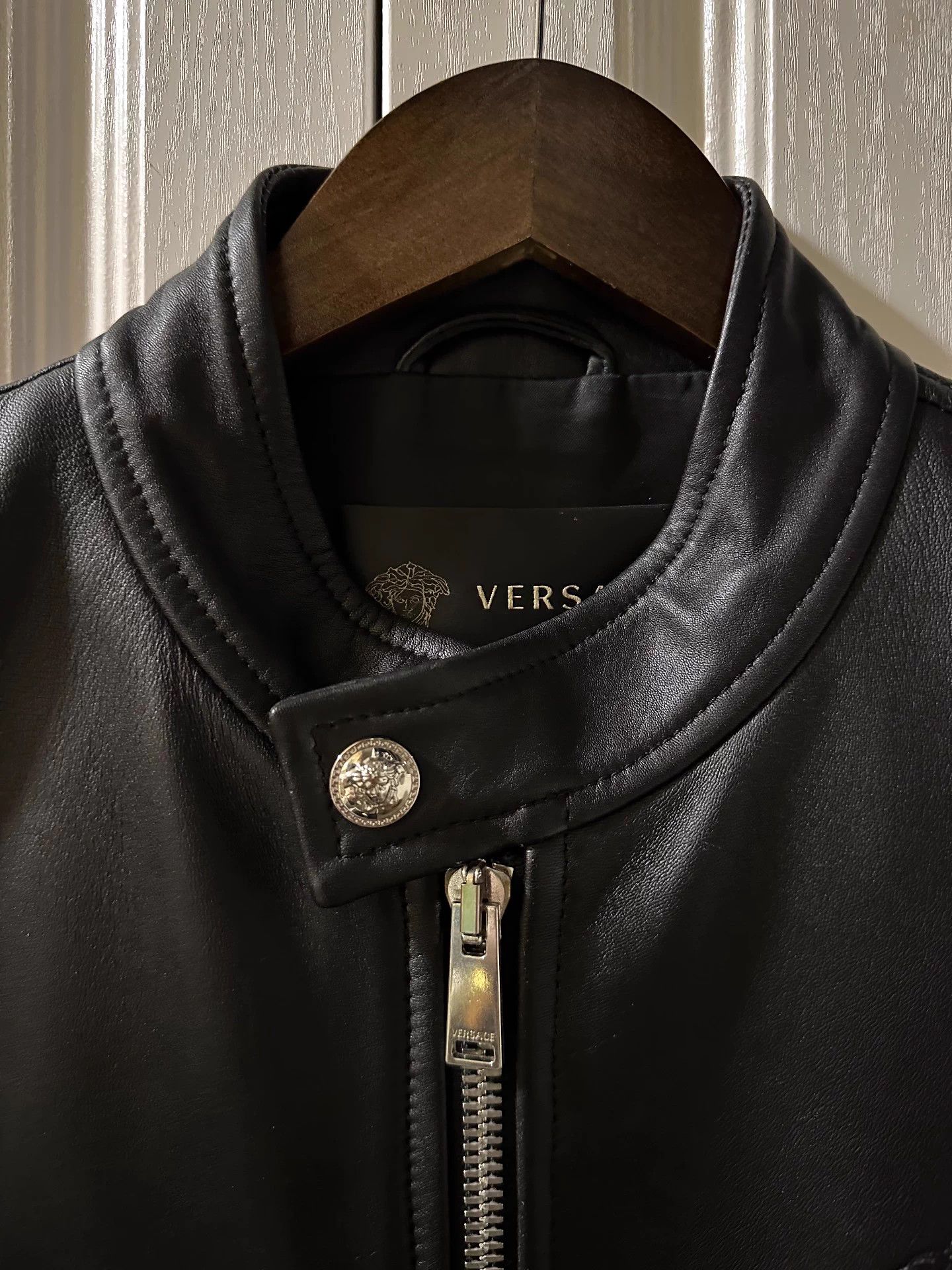 Versace Versace Runway Soft Lambskin Leather Jacket Men's S Size US S / EU 44-46 / 1 - 3 Thumbnail