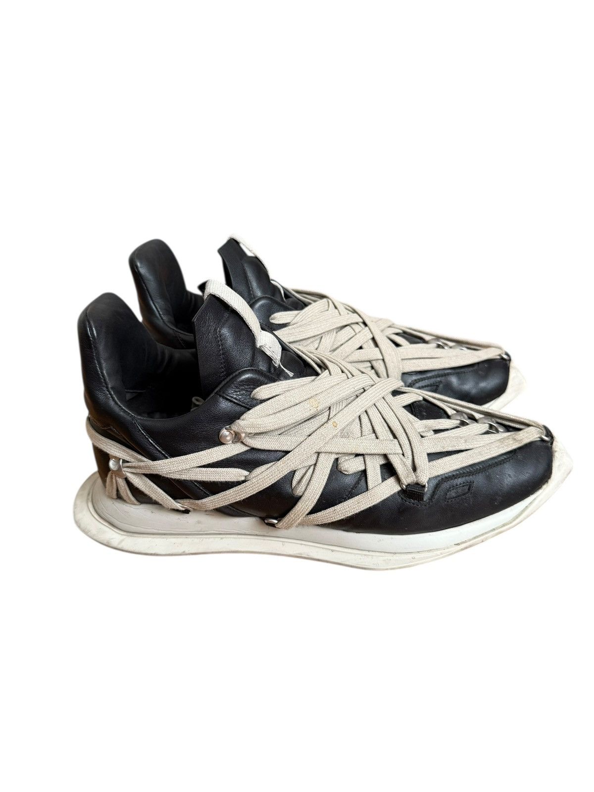 Rick Owens Maximal Megalace Leather Runner Size US 10 / EU 43 - 3 Thumbnail