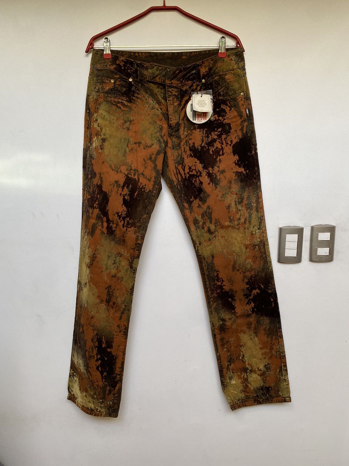 image of Jean Paul Gaultier Moss Camo Pants, Men's (Size 33)