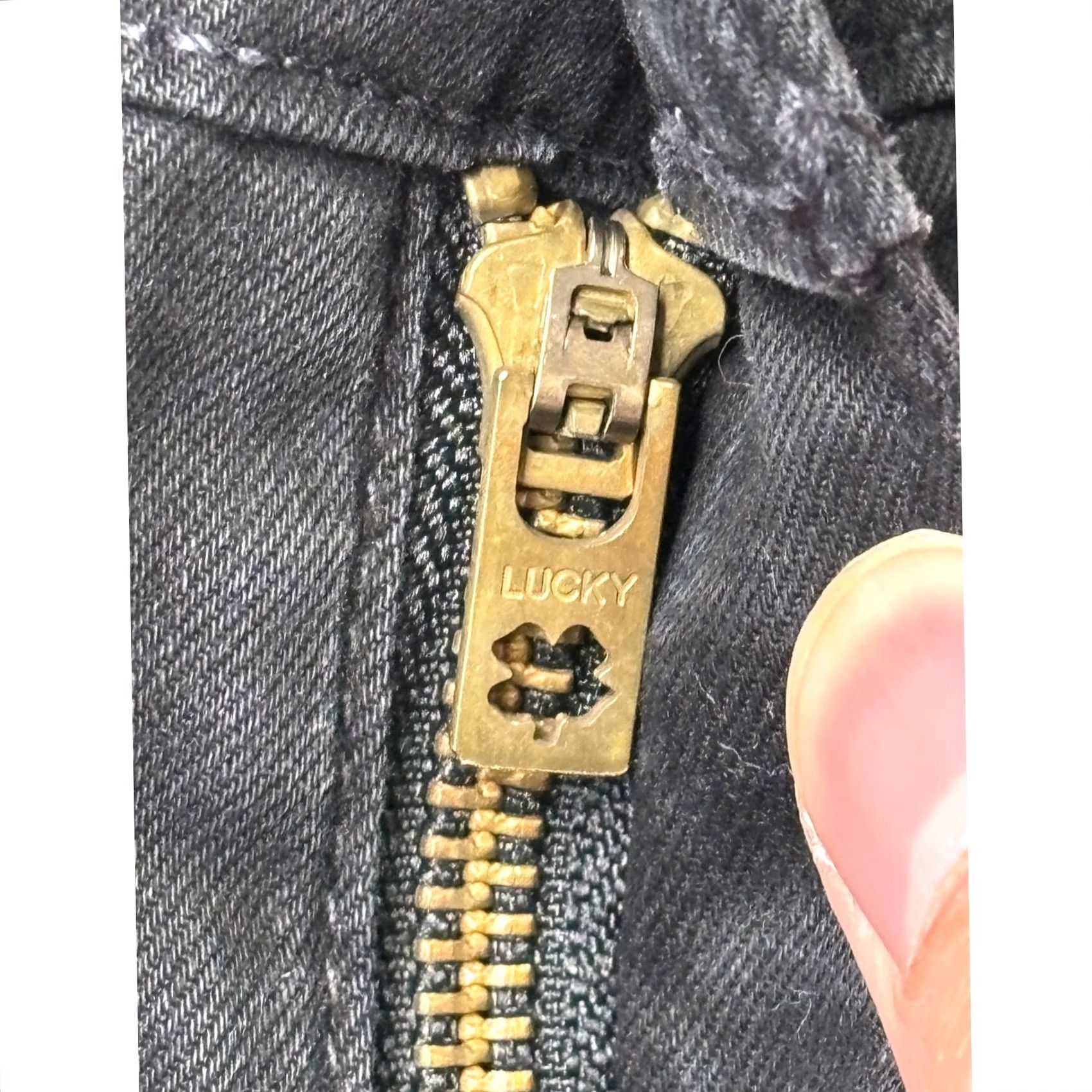 Lucky Brand Lucky Brand Cate Stacked Skinny Jeans Womens 12/31 W34XL30 Black Denim 7W11560 Size 24" / US 00 / IT 34 - 3 Thumbnail