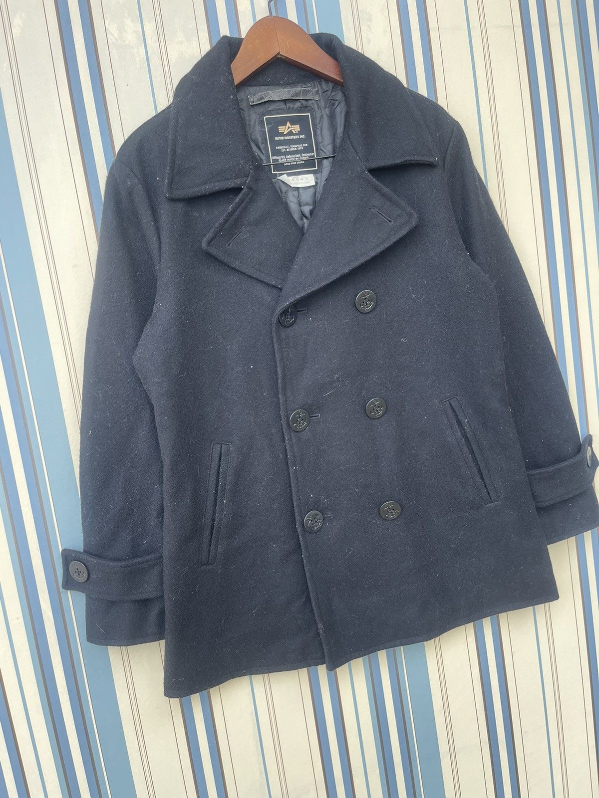 Alpha Industries Alpha Industries Inc Wool Peacoat Jacket Size US S / EU 44-46 / 1 - 9 Thumbnail