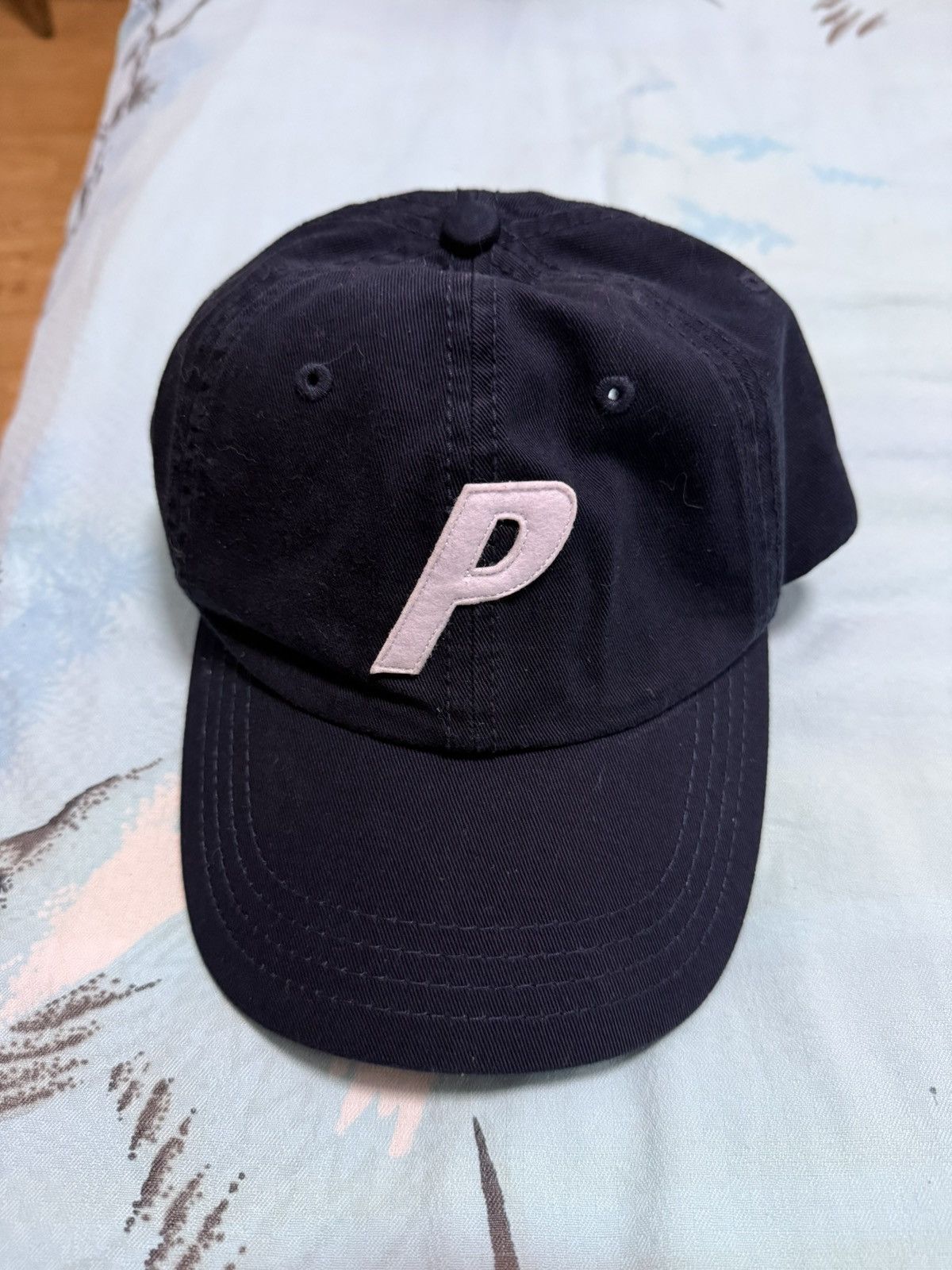 Palace Palace flame P logo Navy hat | Grailed