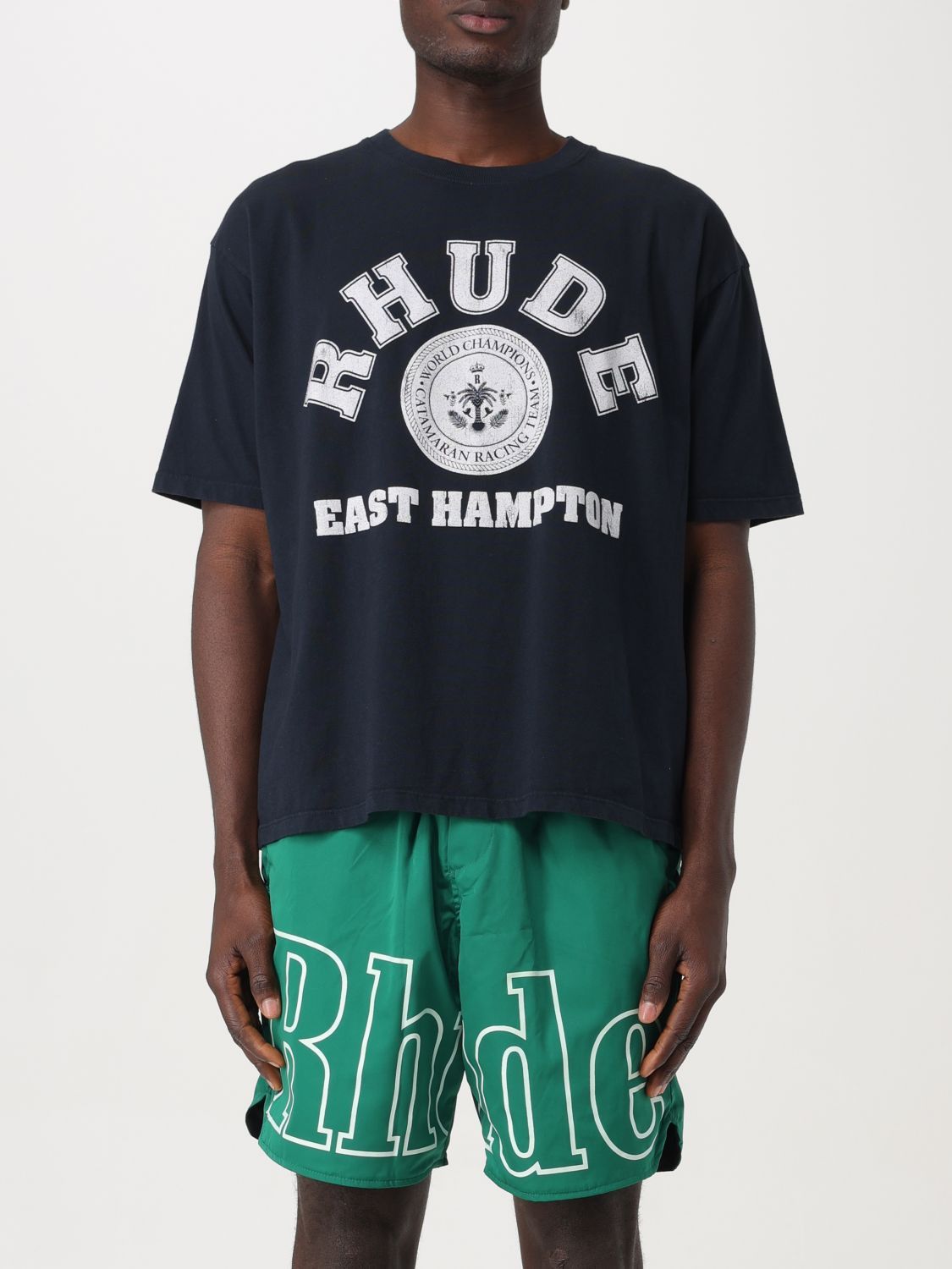 image of Rhude T-Shirt Men Black (Size Large)