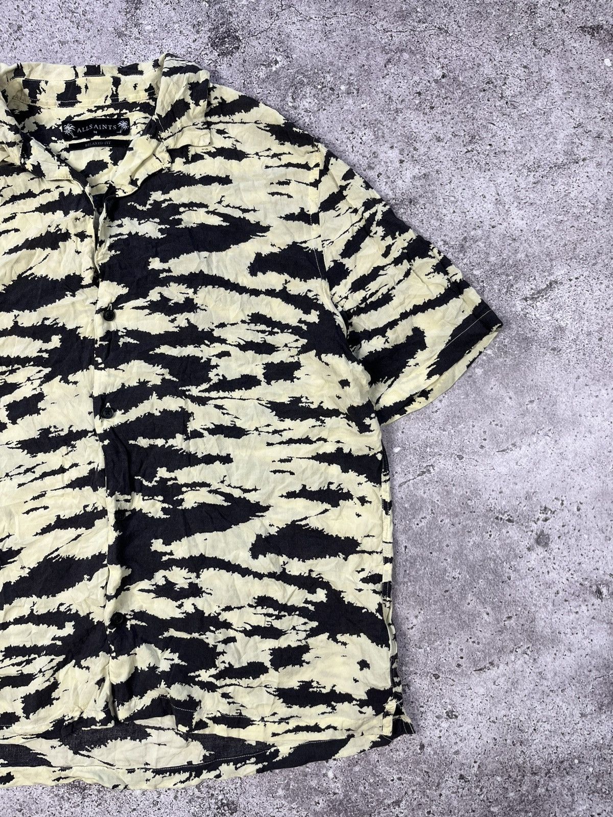 Allsaints Allsainst Hawai Shirt Black Yellow Tiger Size M Mens Size US M / EU 48-50 / 2 - 3 Thumbnail