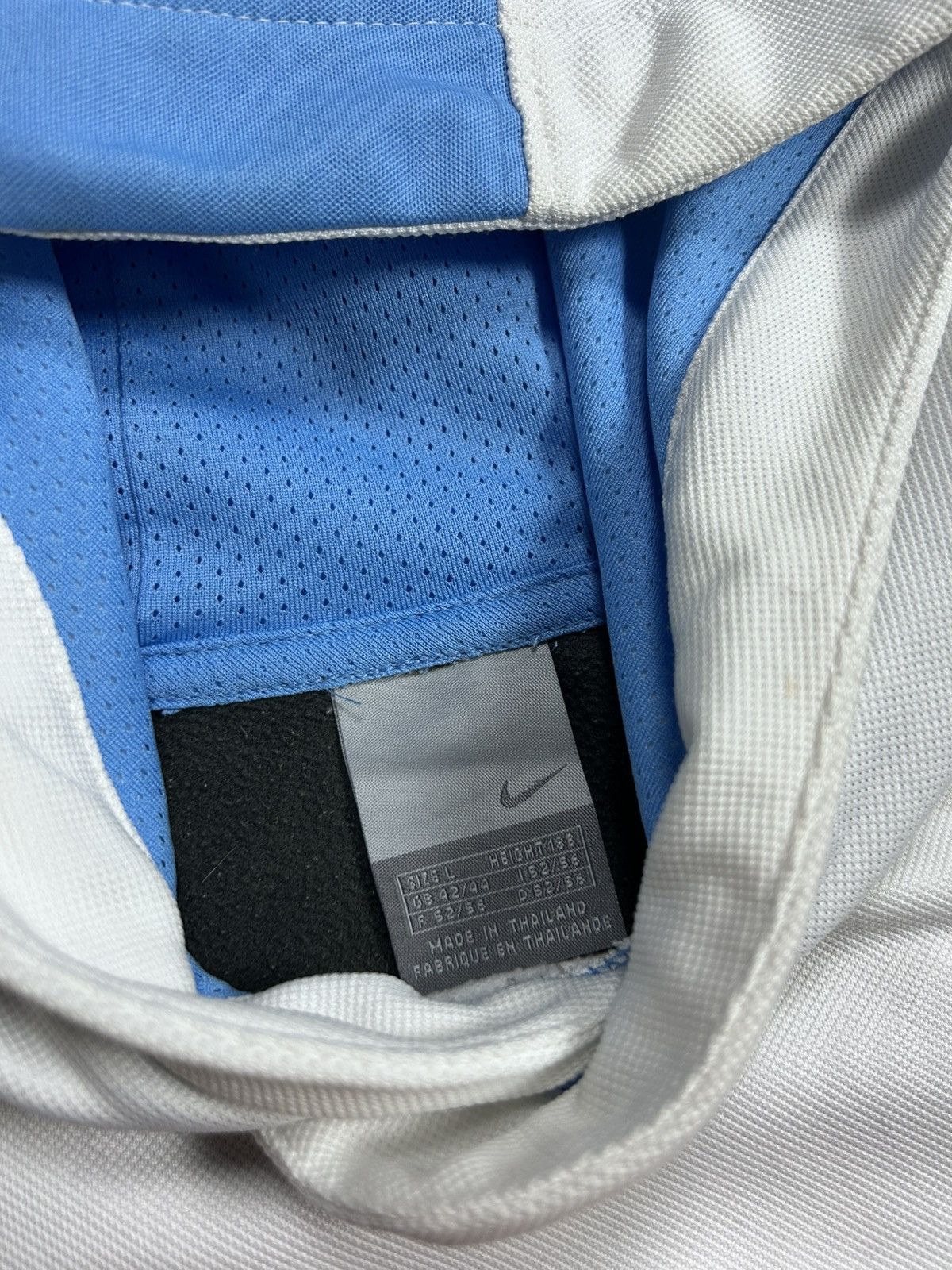 Nike × Vintage Nike TN hoodie vintage white 2000s blue Y2K sweatshirt Size US L / EU 52-54 / 3 - 3 Thumbnail