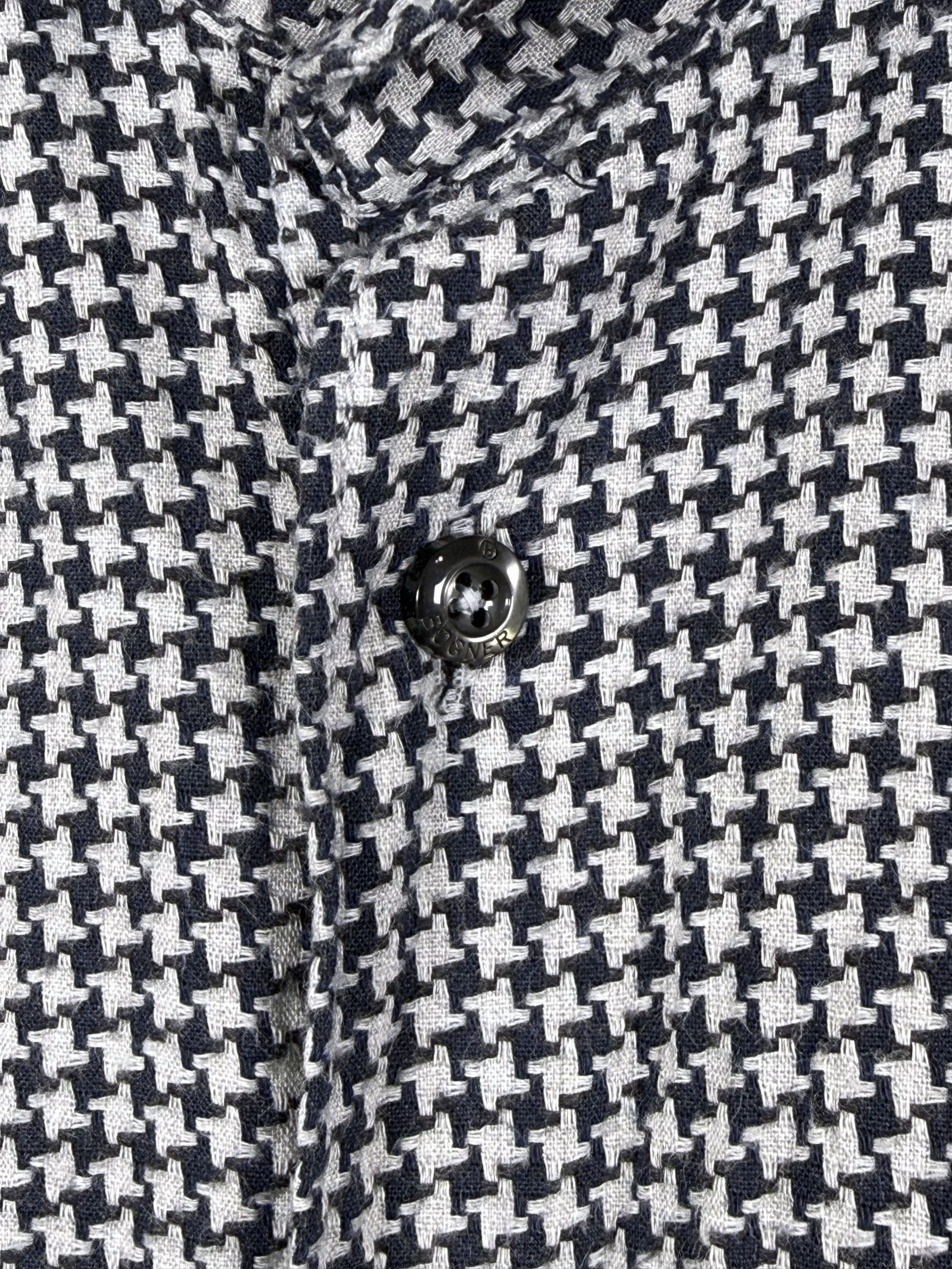 Bogner Men's Bogner Houndstooth Casual Shirt 42/L Size US L / EU 52-54 / 3 - 7 Thumbnail