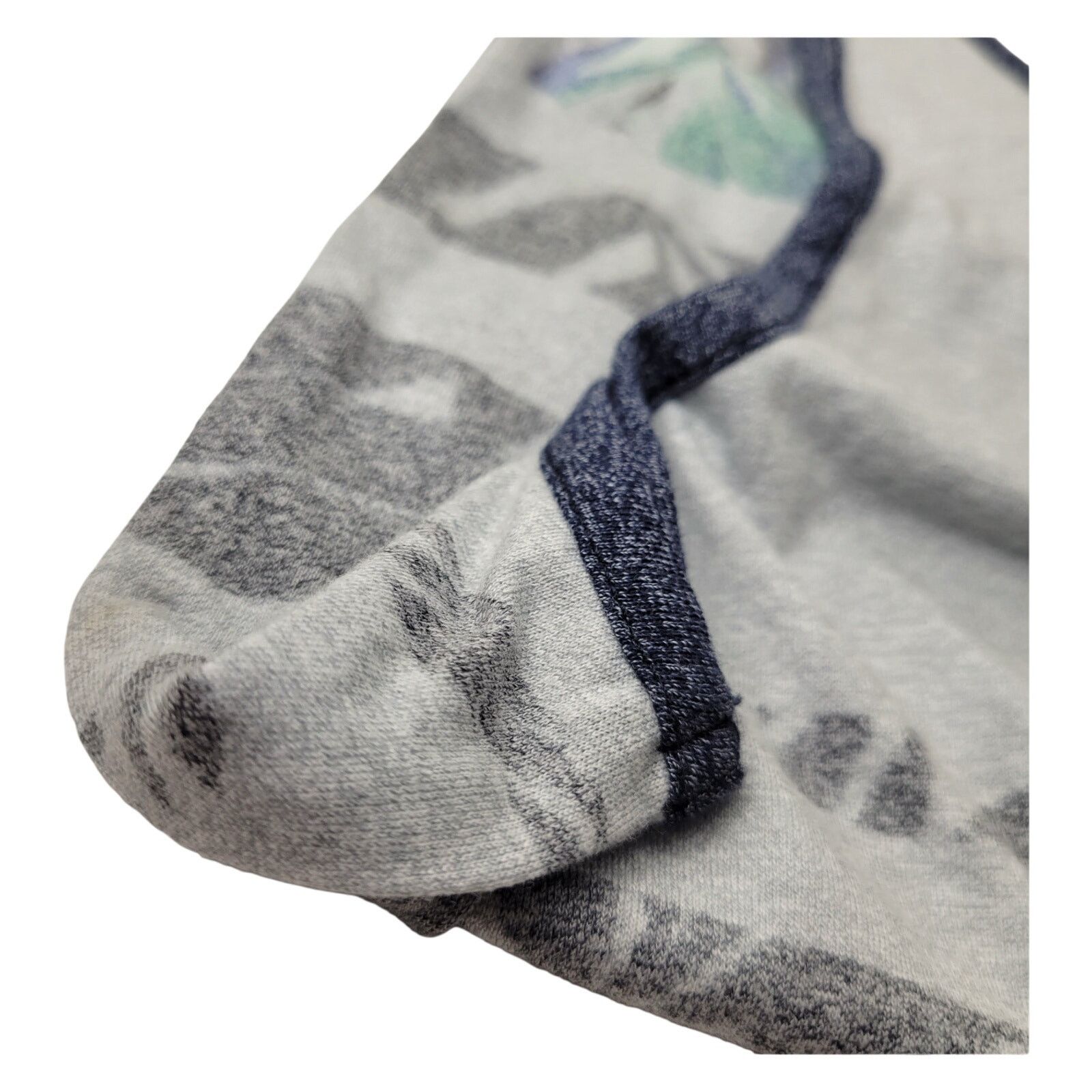 George George Men's S Tank Top Shirt Grey Blue Floral Summer Stripe Size US S / EU 44-46 / 1 - 11 Thumbnail
