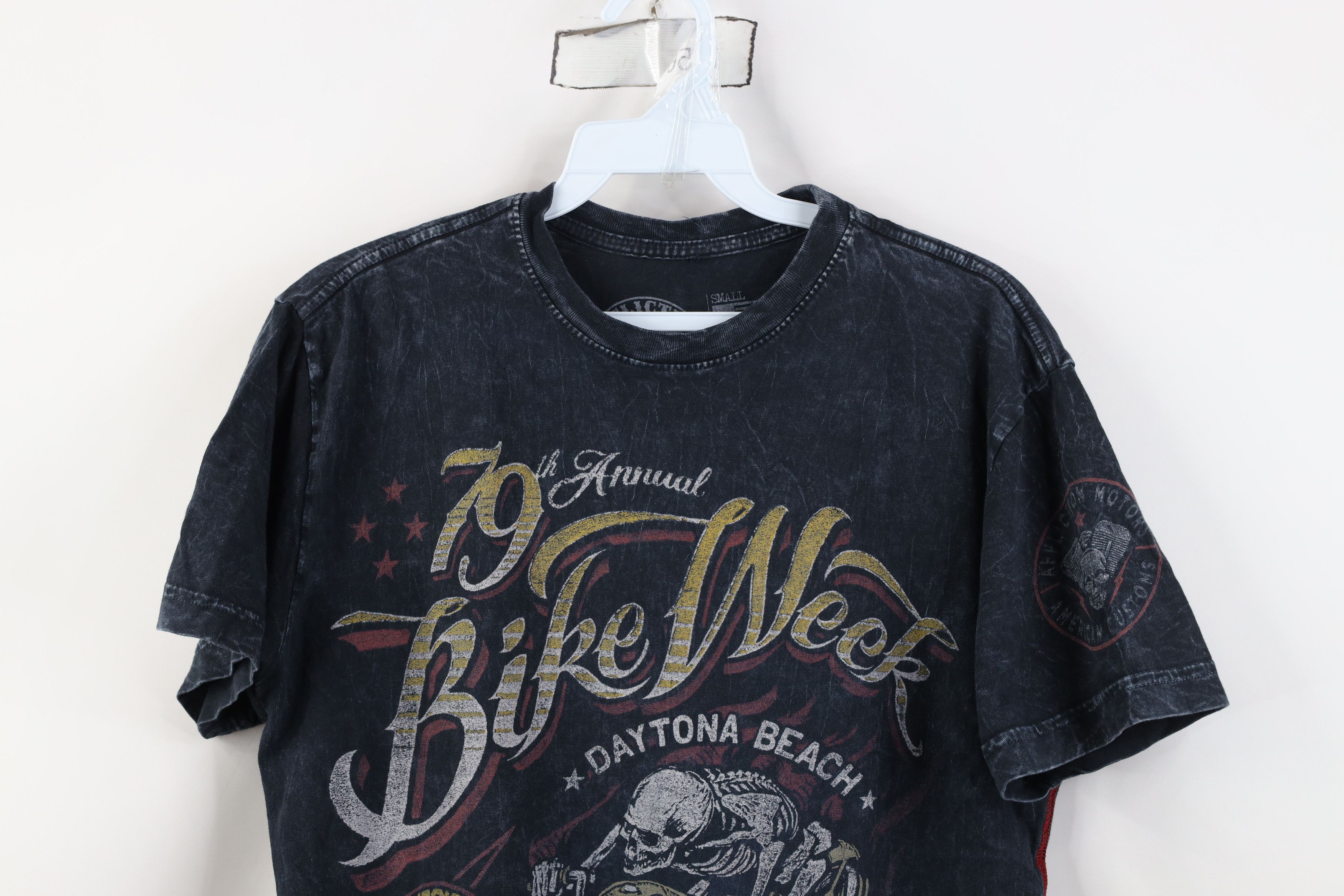 Affliction Vintage Y2K Affliction Bike Week Skeleton UFC MMA T-Shirt Size US S / EU 44-46 / 1 - 2 Thumbnail