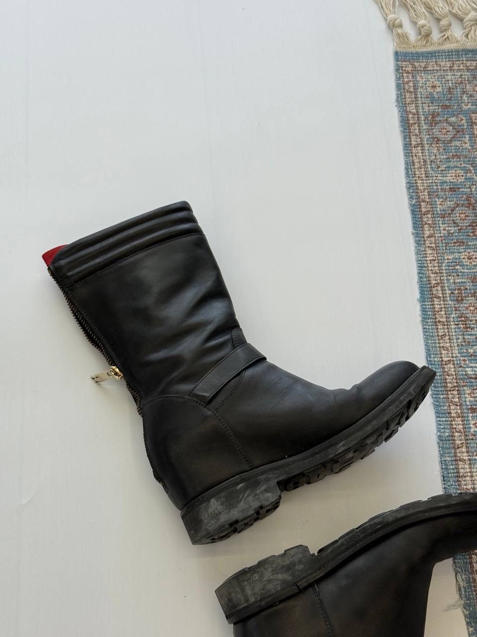 Dirk Bikkembergs Dirk Bikkembergs Zip Up Engineer Leather Boots Size US 6 / EU 39 - 6 Thumbnail